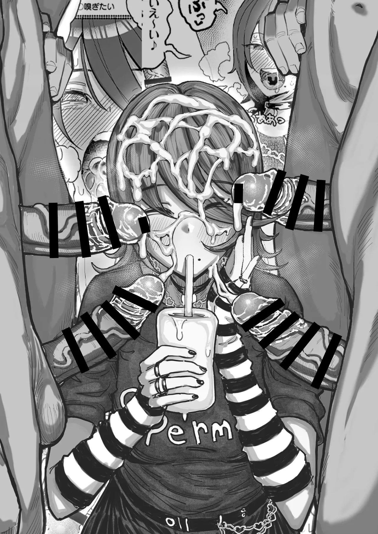 Chin Kagi Kei Haishinsha Isshuukan Chinkasu Zamen Seikatsu | 聞鷄系主播一週包皮垢精液生活 page 36 original parody - handjob kissing hentai manga - read online free