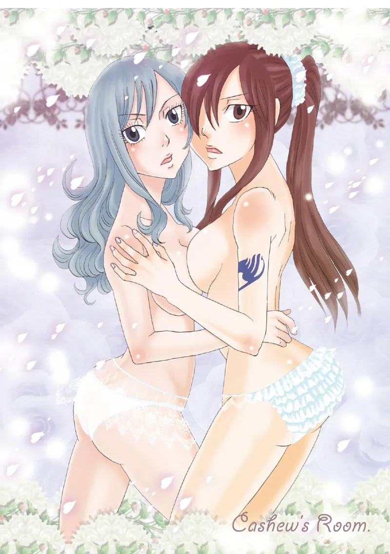 petite copine page 46 featuring juvia lockser fairy tail parody - kissing strap-on hentai manga - read online free