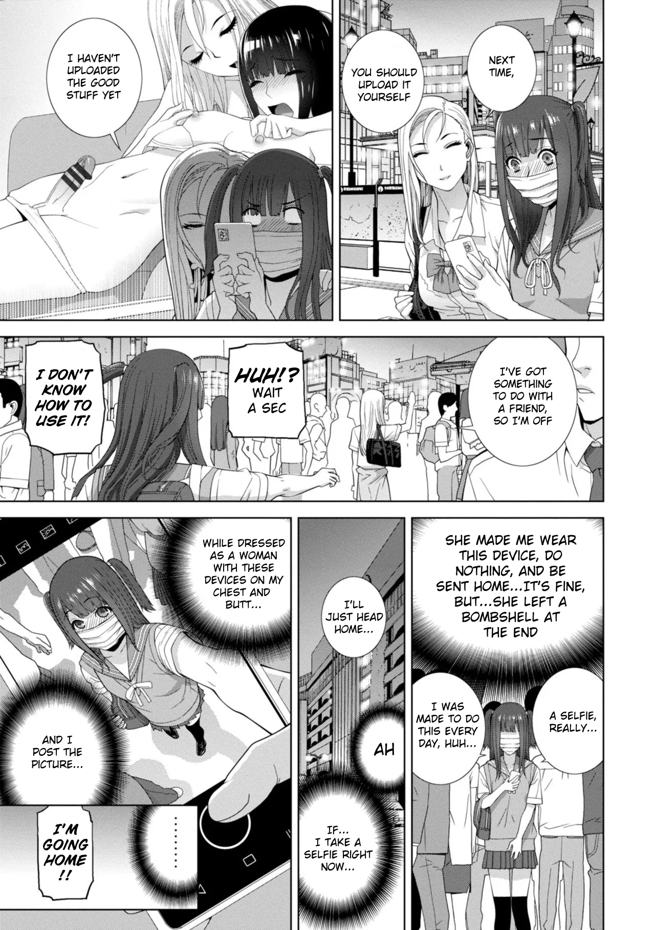 Forced into Cross-Dressing by My Younger Sister page 46 original parody - rough translation femdom hentai manga - read online free