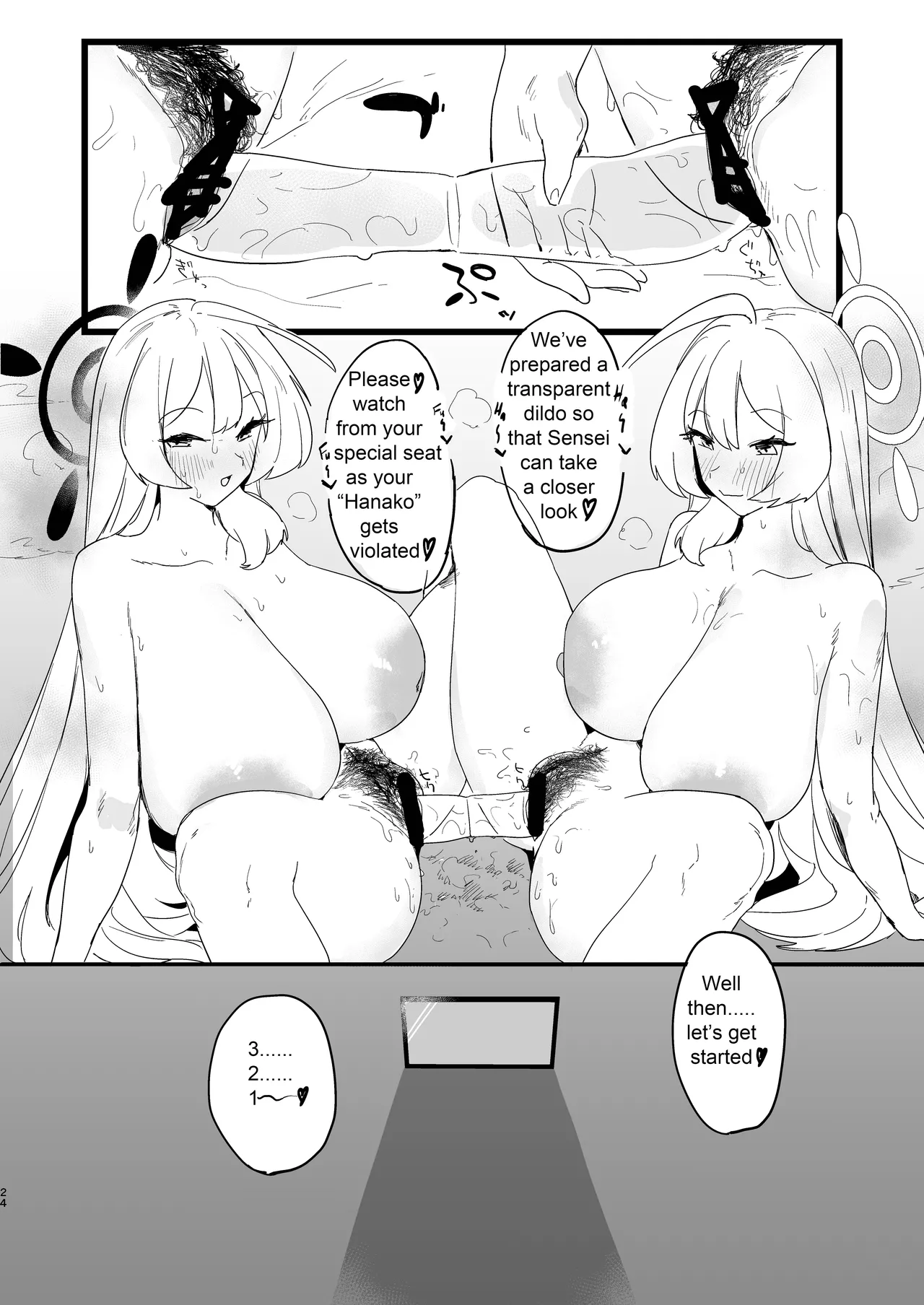 Kare Ido no Soko ni te Utsuru Mono | Reflected at the bottom of a well page 25 featuring hanako urawa blue archive parody - kissing big breasts hentai manga - read online free