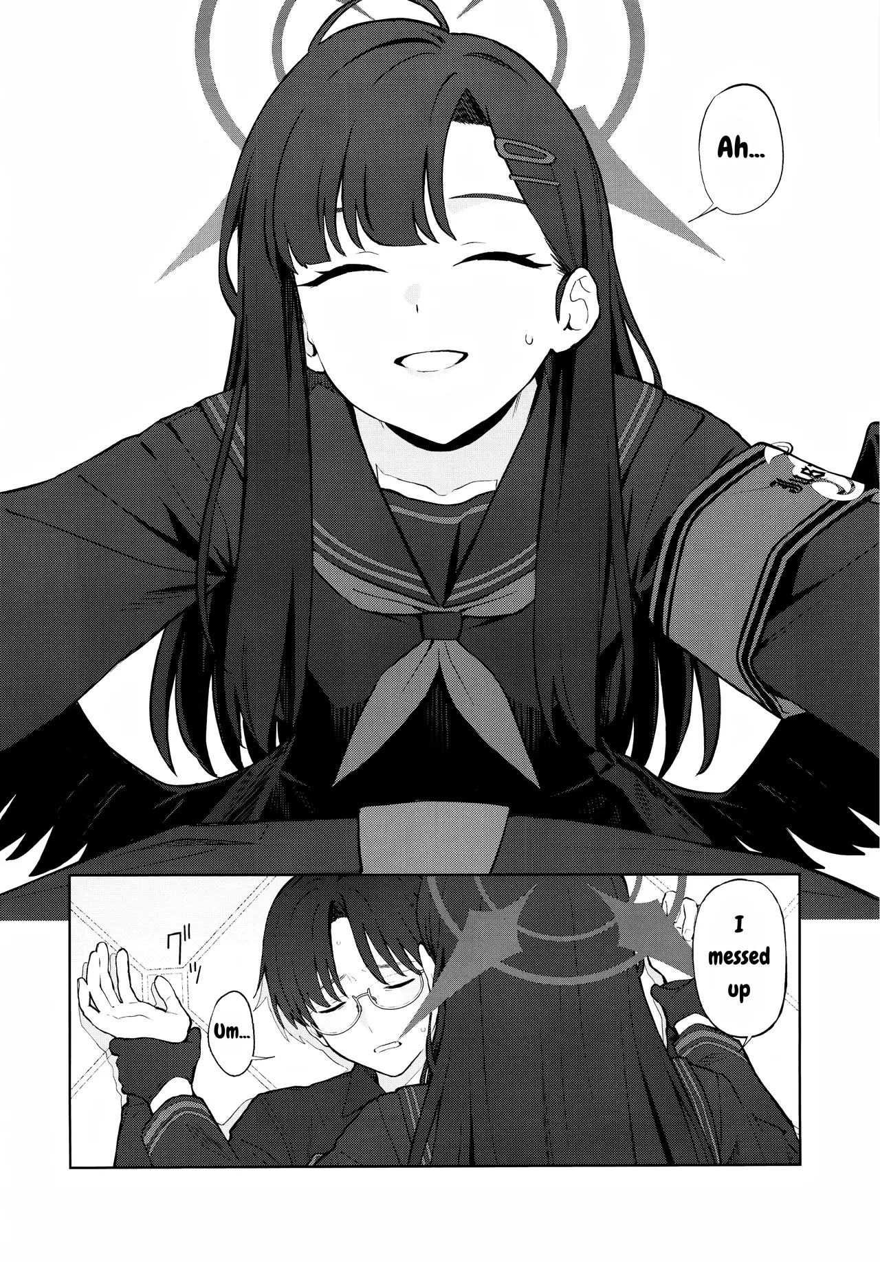 Sukissu! | I love you! page 9 featuring sensei blue archive parody - wings glasses hentai manga - read online free