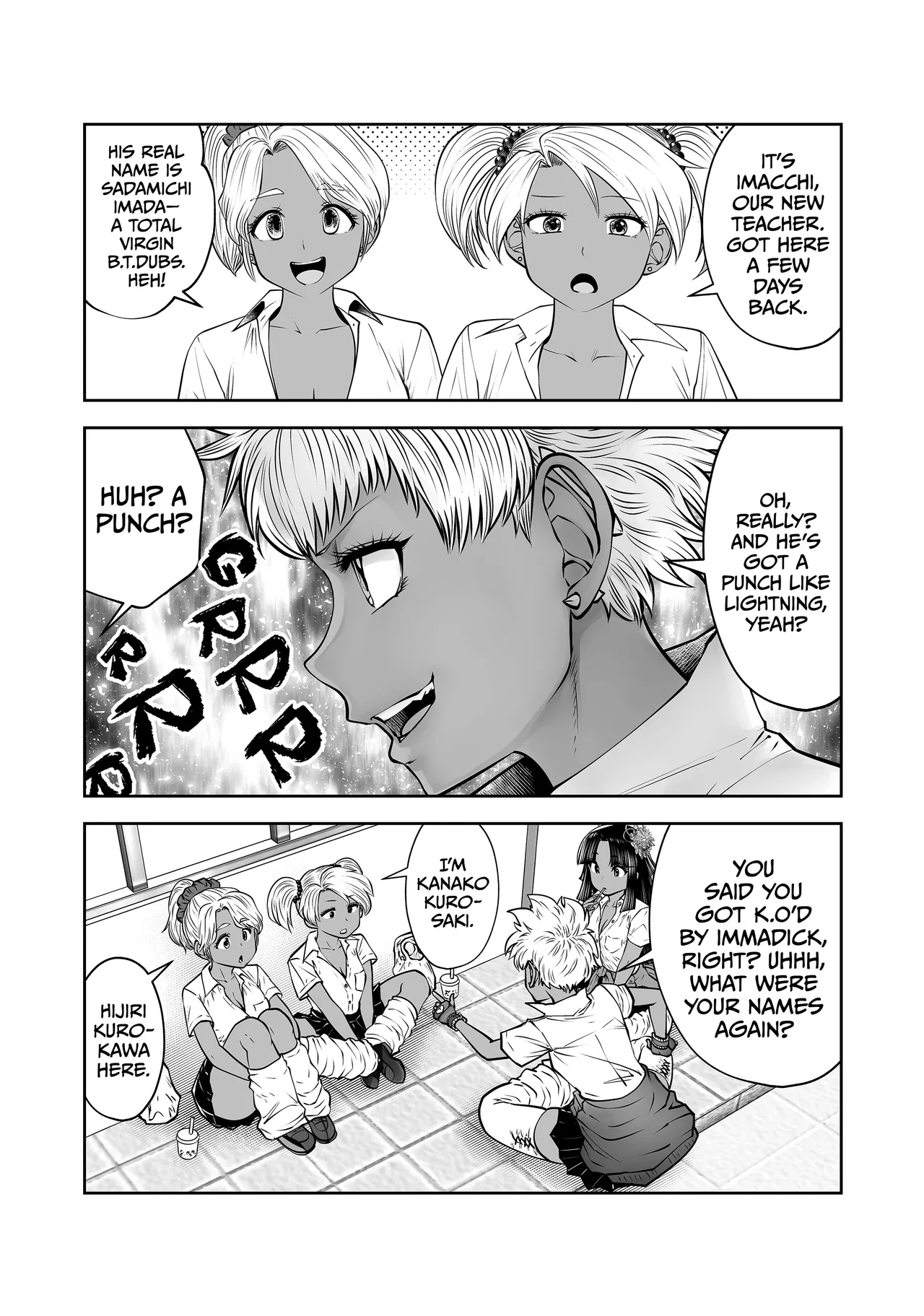 Transferred to the Gyaru Academy Chapter 35 page 18 - dark skin gyaru hentai manga - read online free