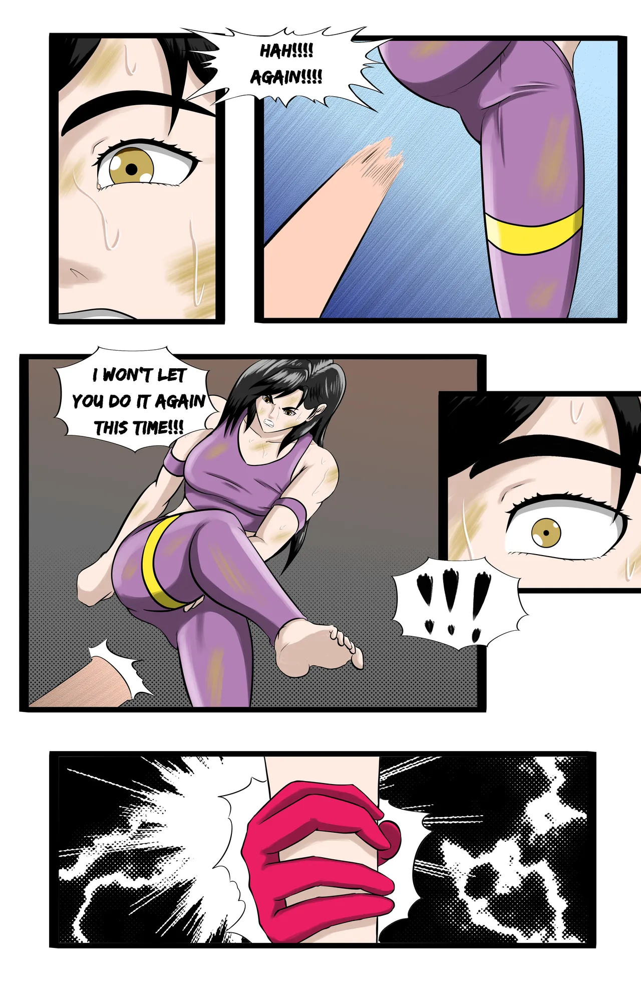 Infiltration page 107 featuring benikage - ryona wrestling hentai manga - read online free