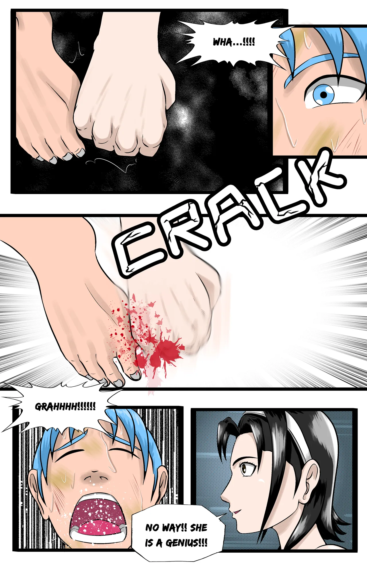 Infiltration page 117 featuring benikage - ryona wrestling hentai manga - read online free