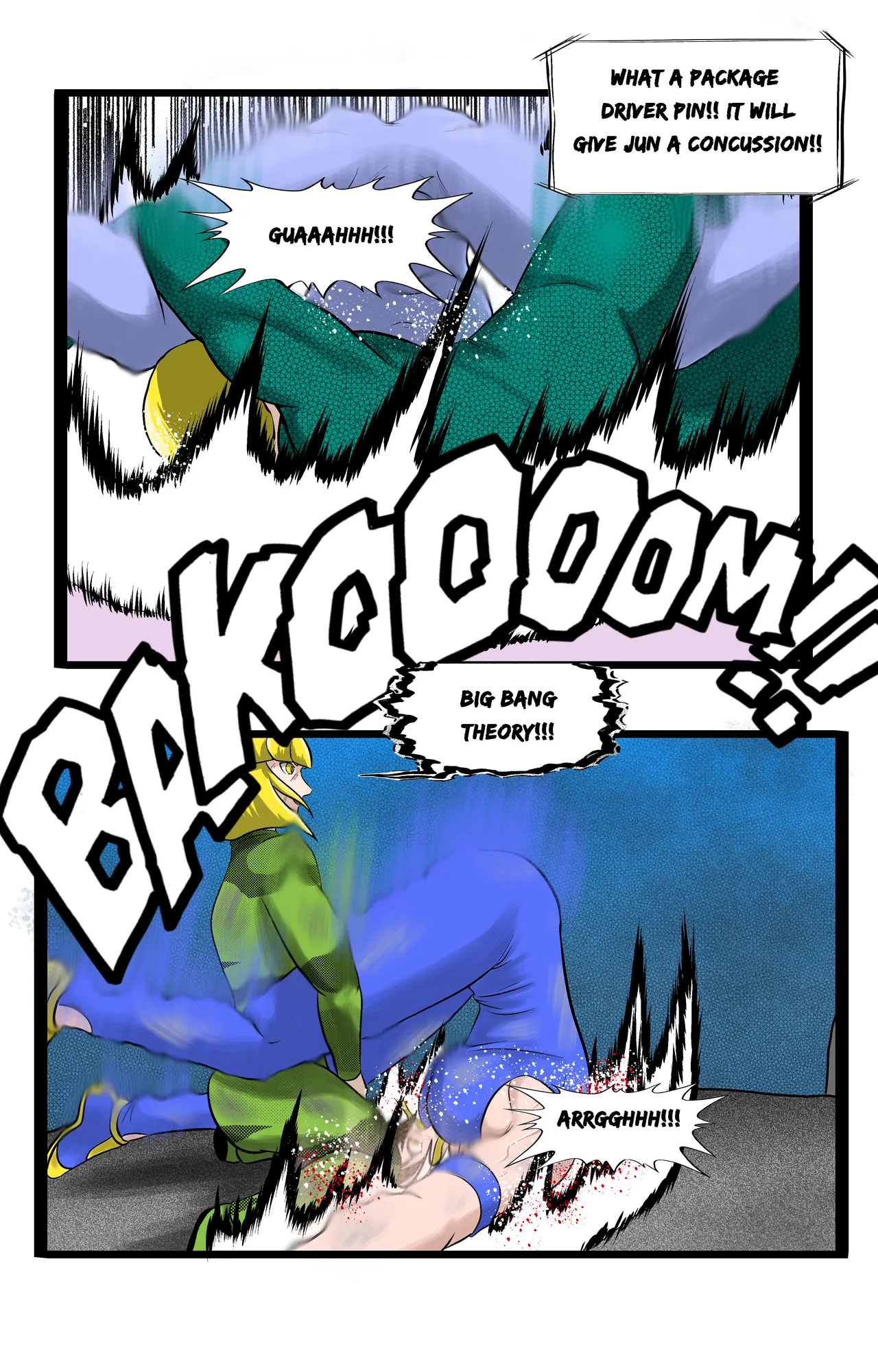 Infiltration page 152 featuring benikage - ryona wrestling hentai manga - read online free