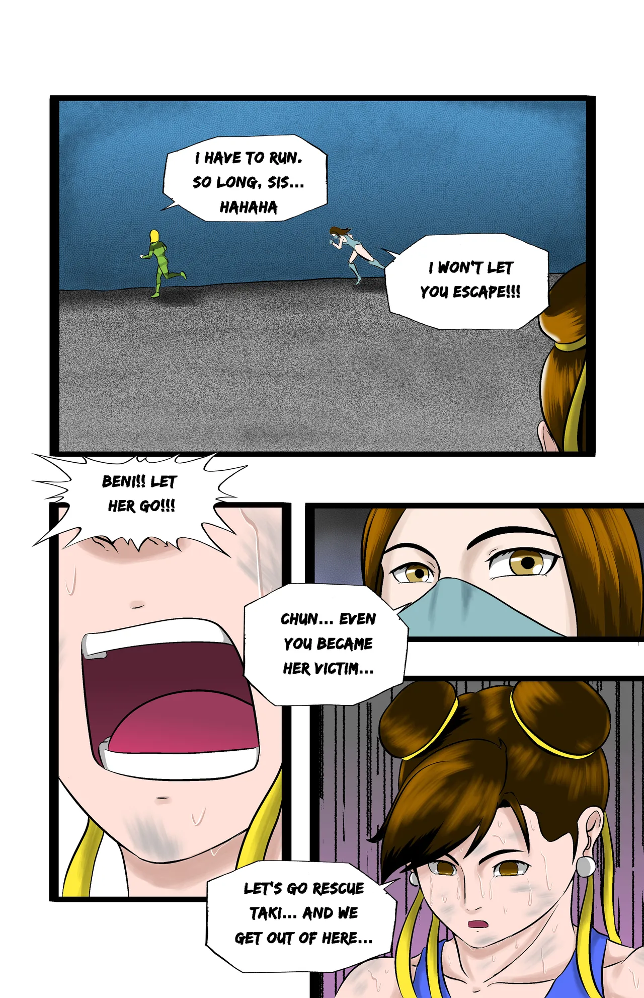 Infiltration page 165 featuring benikage - ryona wrestling hentai manga - read online free