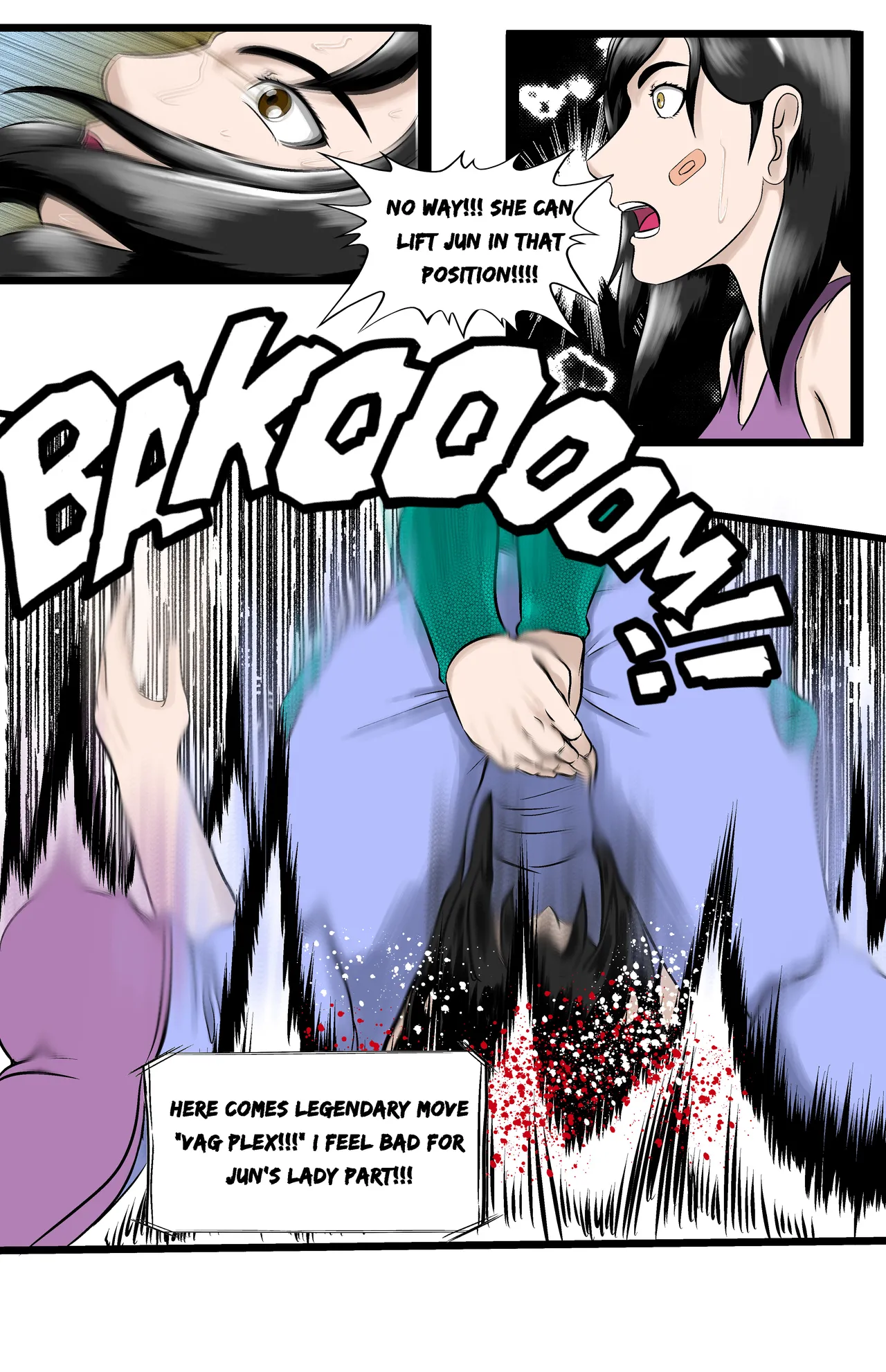 Infiltration page 174 featuring benikage - ryona wrestling hentai manga - read online free