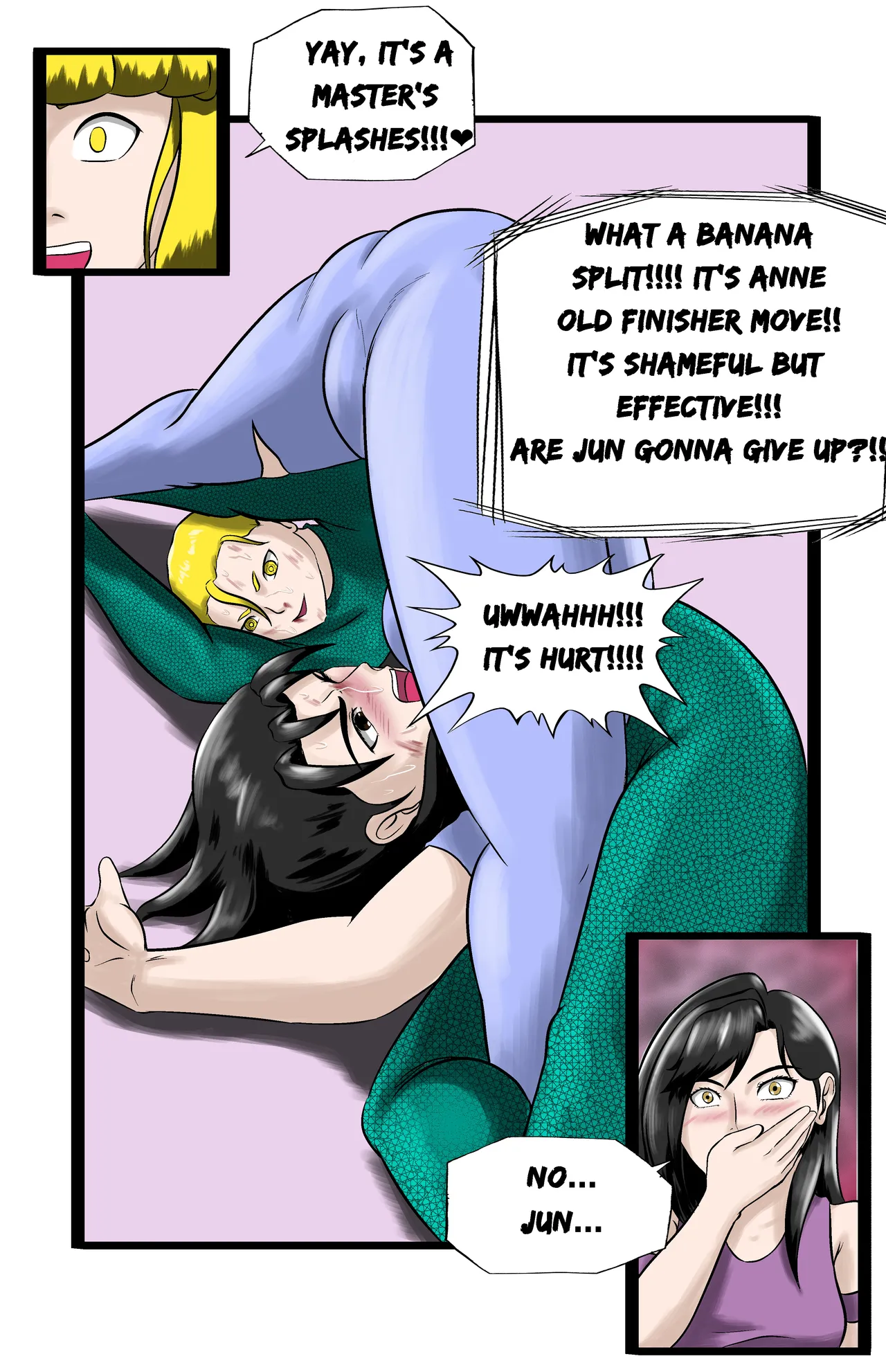 Infiltration page 189 featuring benikage - ryona wrestling hentai manga - read online free