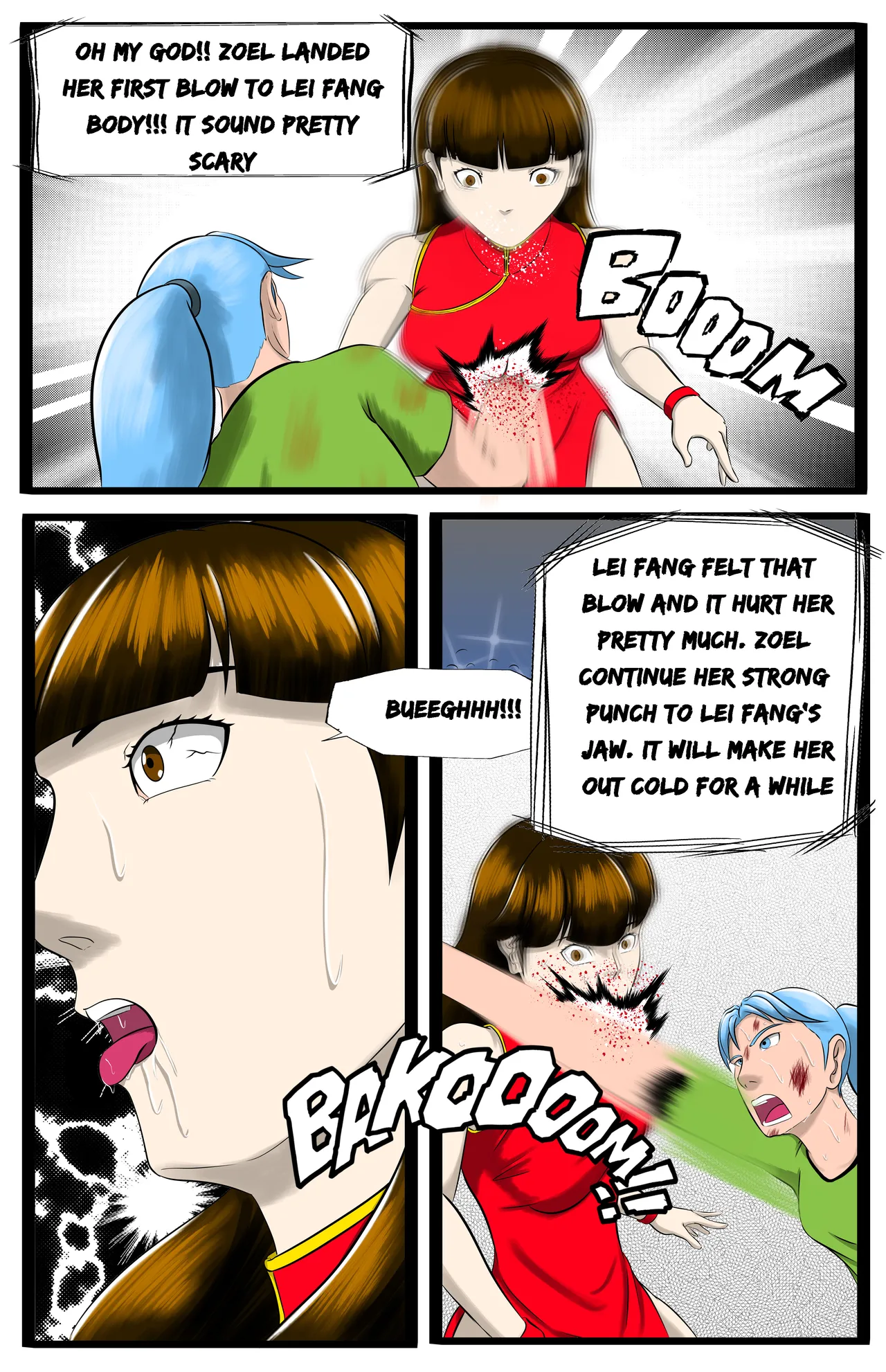 Infiltration page 19 featuring benikage - ryona wrestling hentai manga - read online free