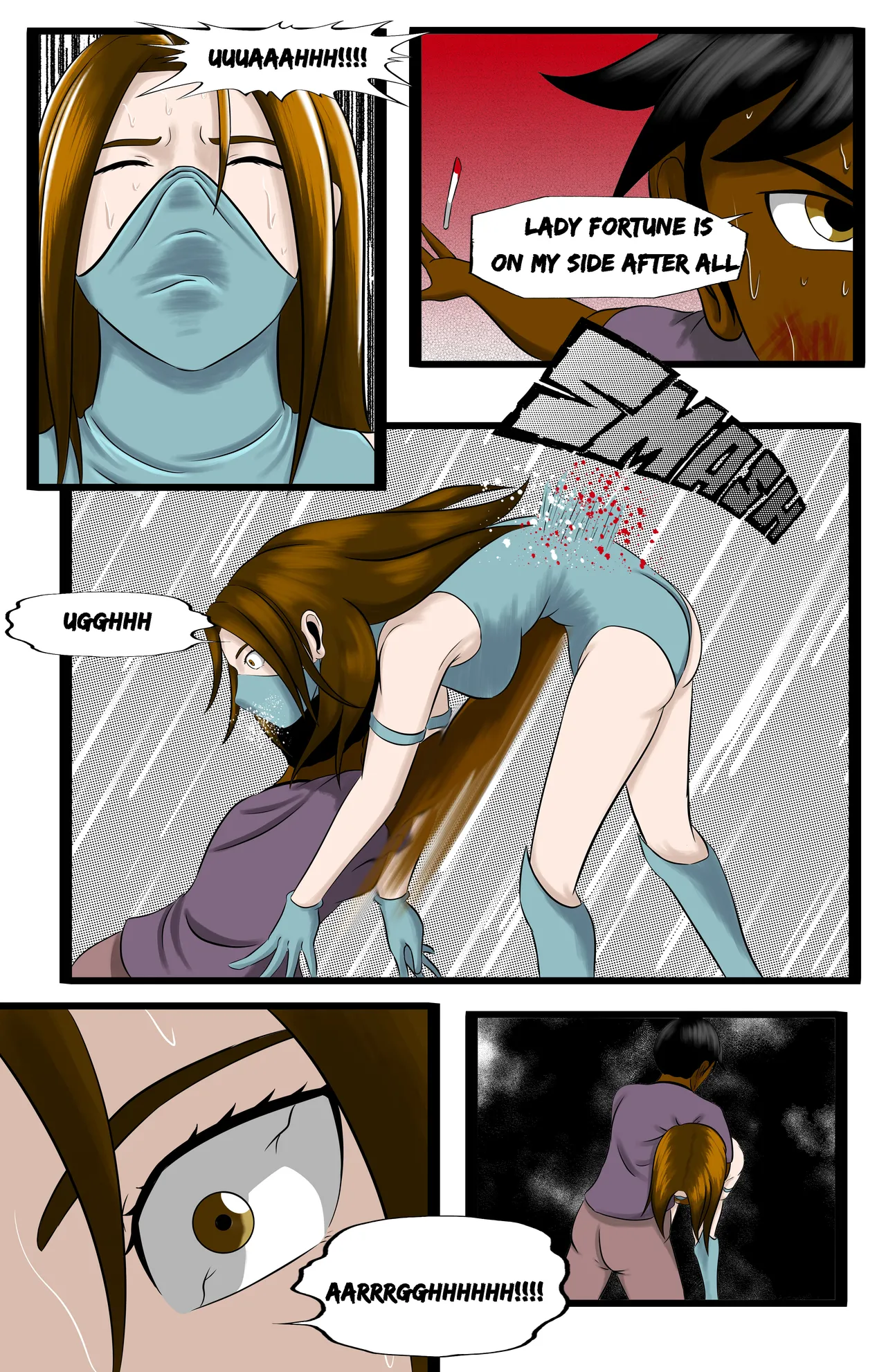 Infiltration page 34 featuring benikage - ryona wrestling hentai manga - read online free