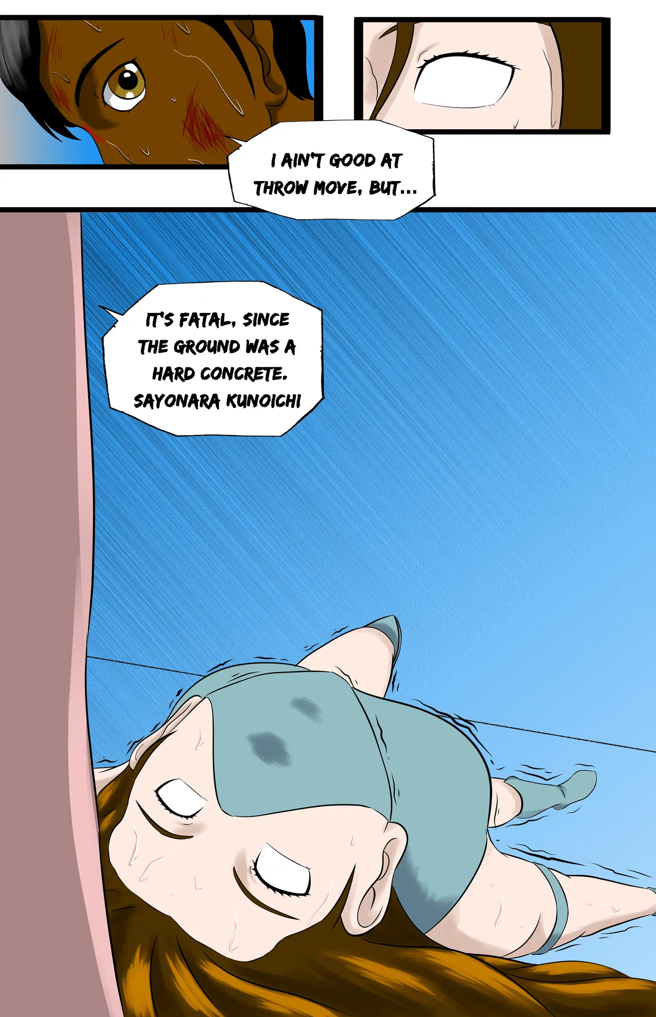 Infiltration page 36 featuring benikage - ryona wrestling hentai manga - read online free