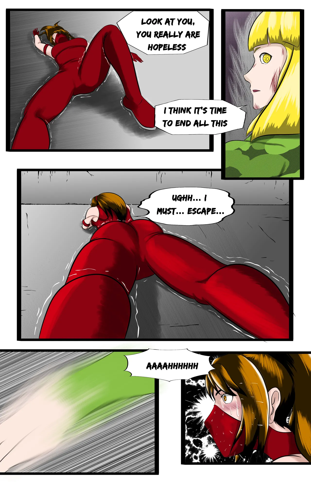 Infiltration page 60 featuring benikage - ryona wrestling hentai manga - read online free