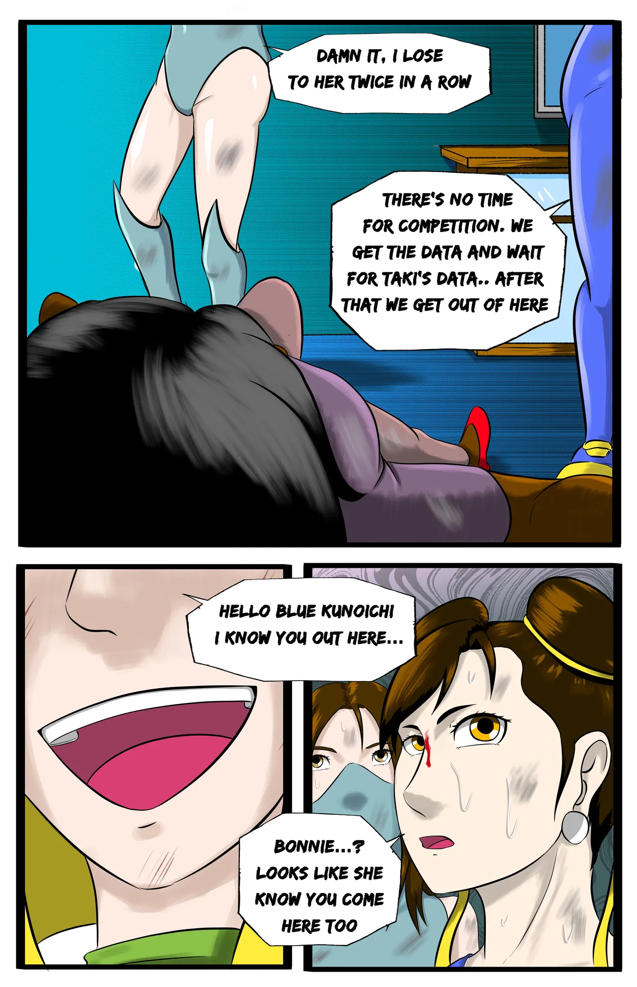 Infiltration page 76 featuring benikage - ryona wrestling hentai manga - read online free
