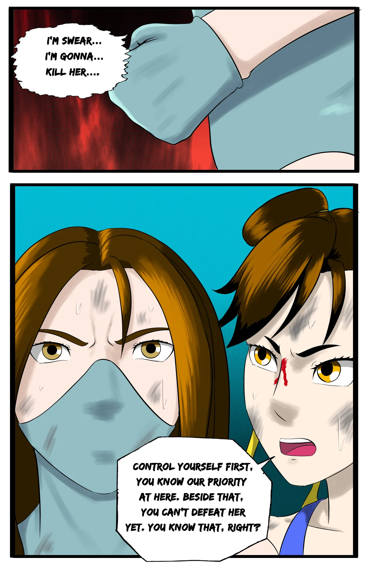 Infiltration page 79 featuring benikage - ryona wrestling hentai manga - read online free