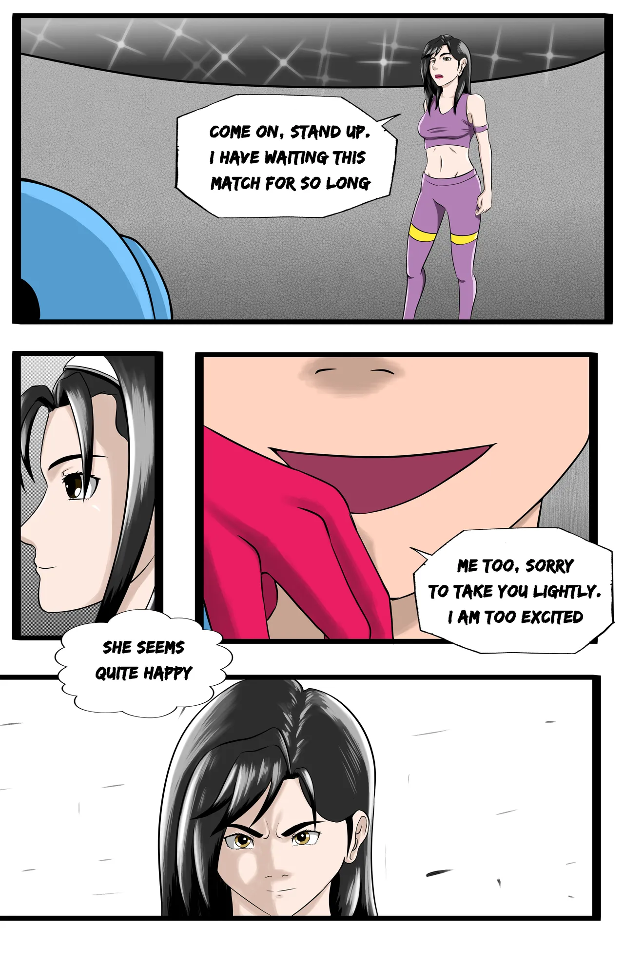 Infiltration page 85 featuring benikage - ryona wrestling hentai manga - read online free