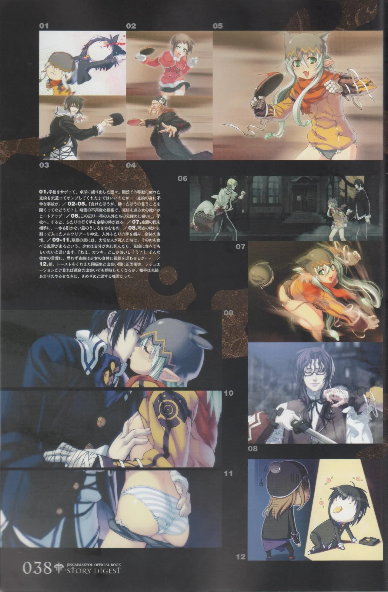 Hyakka Emaki: Jingai Makyo Official Guidebook page 38 - artbook mosaic censorship hentai manga - read online free