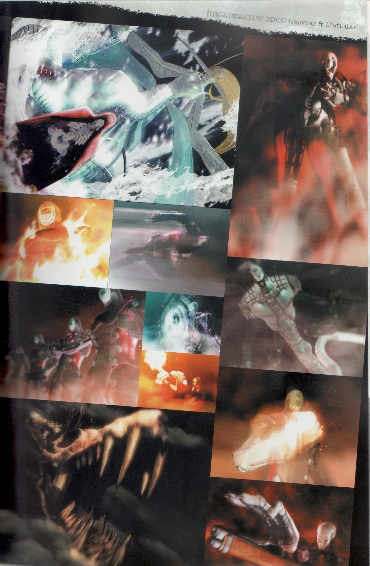 Hyakka Emaki: Jingai Makyo Official Guidebook page 87 - artbook mosaic censorship hentai manga - read online free