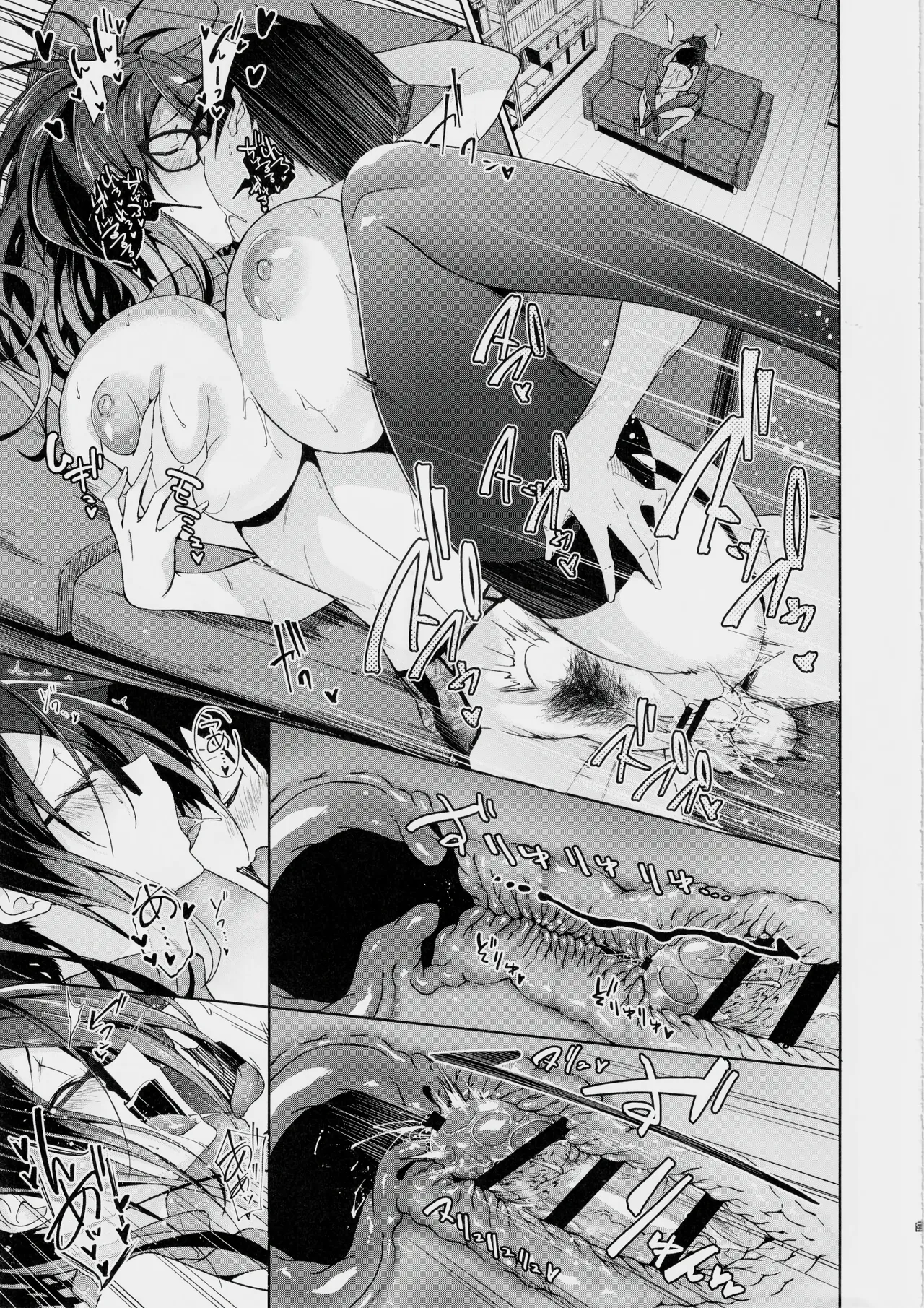 [Alkaloid no Baketu (Mizoguchi Gelatin)] Kyonyuu Megane Dosukebe Oneee-san ni Fudeoroshi Gyaku Ra Sex de Moteasobareru. | Teased and Toyed with by a Busty, Glasses-wearing, Lewd Older Sister in Reverse Virginity-Loss Sex. [English][RestScans] page 20 original parody - big breasts garter belt hentai manga - read online free