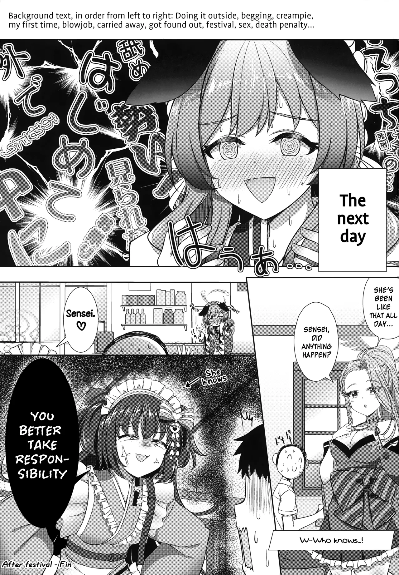 Ato No Matsuri  | After Festival page 24 featuring sensei blue archive parody - sole female sole male hentai manga - read online free