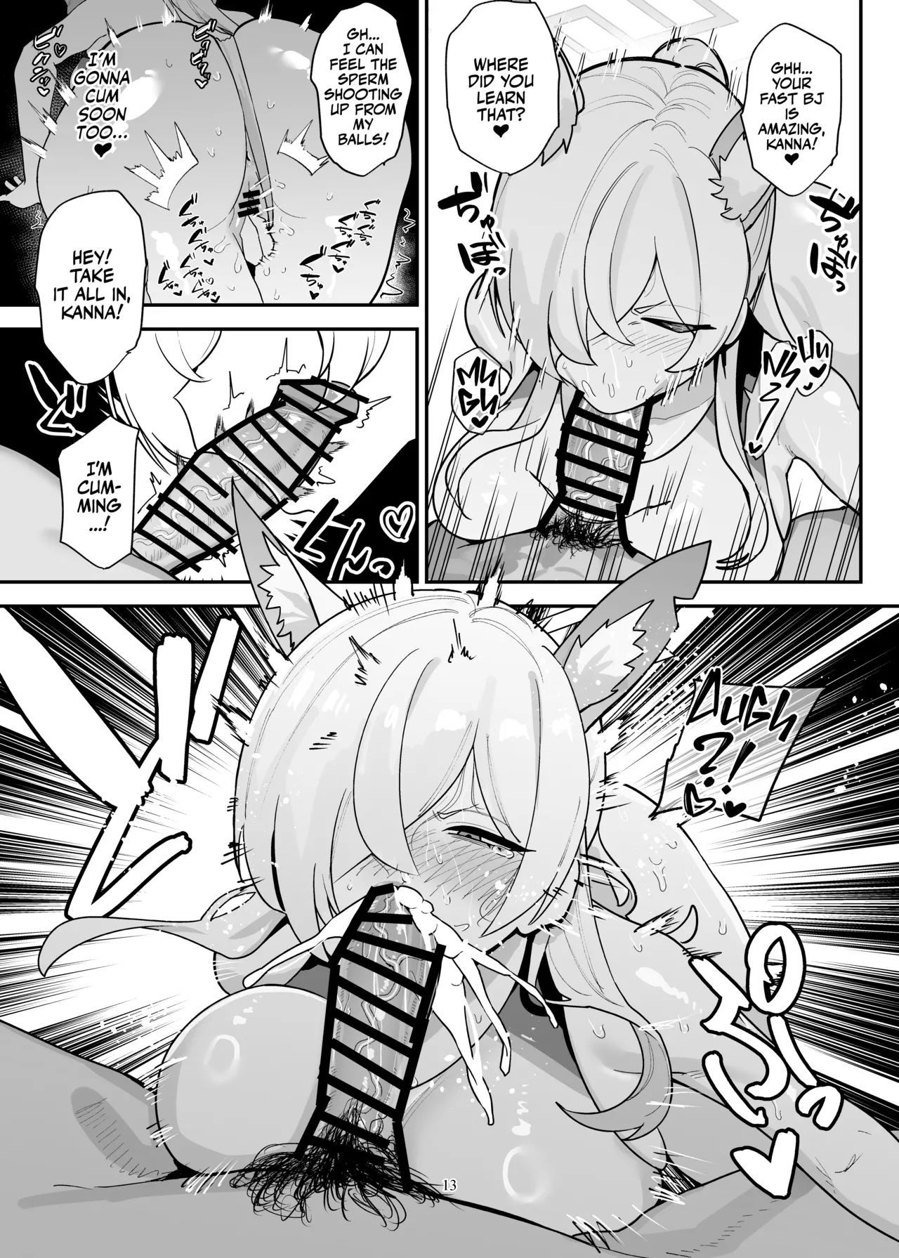 Doggystyle Discipline page 13 featuring sensei blue archive parody - unusual teeth big breasts hentai manga - read online free