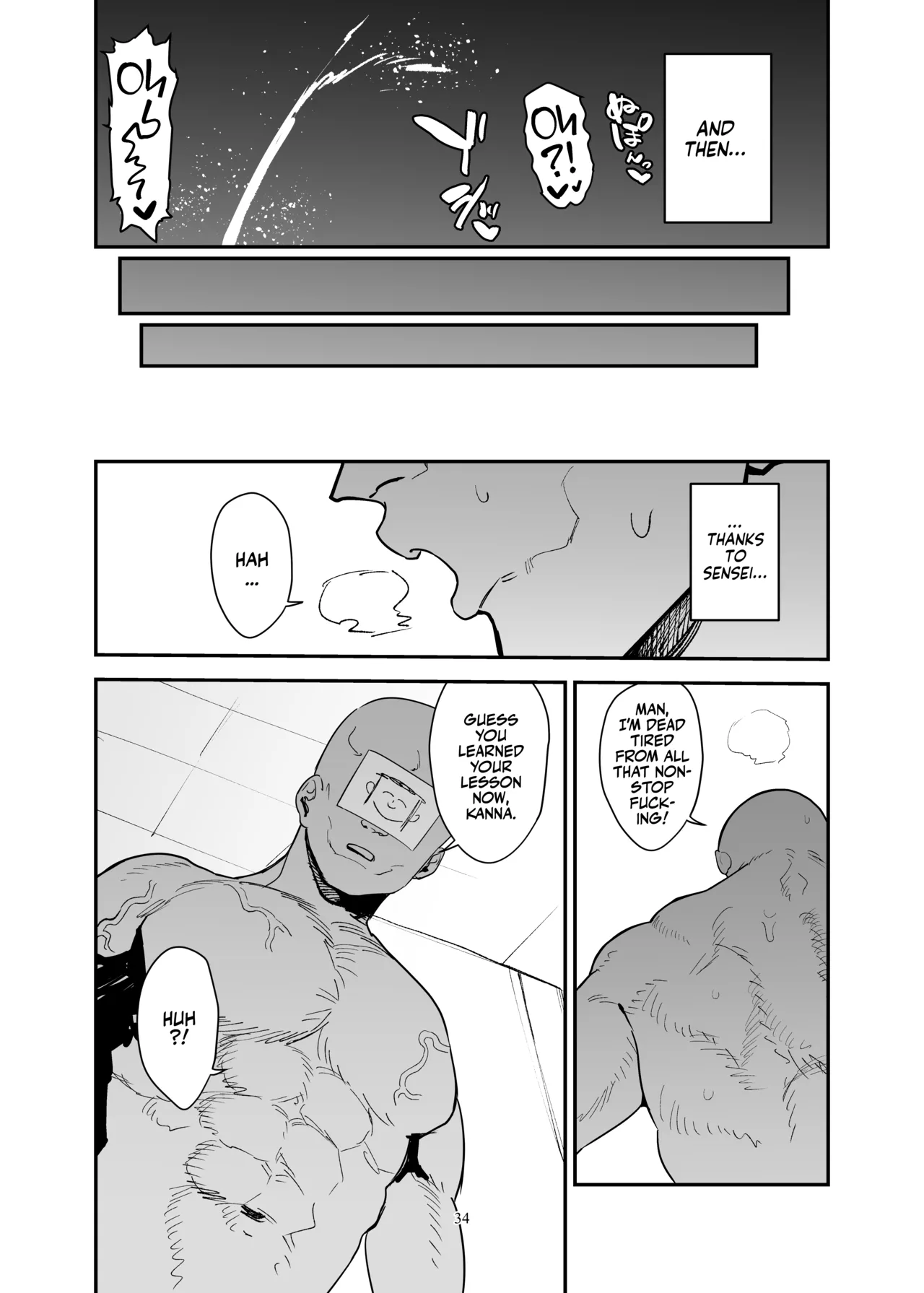 Doggystyle Discipline page 34 featuring sensei blue archive parody - unusual teeth big breasts hentai manga - read online free