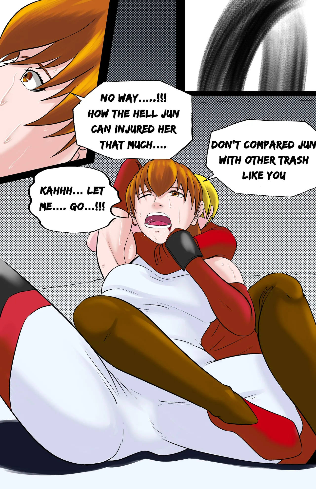 Revenge page 108 featuring chun-li virtua fighter parody - full color ryona hentai manga - read online free
