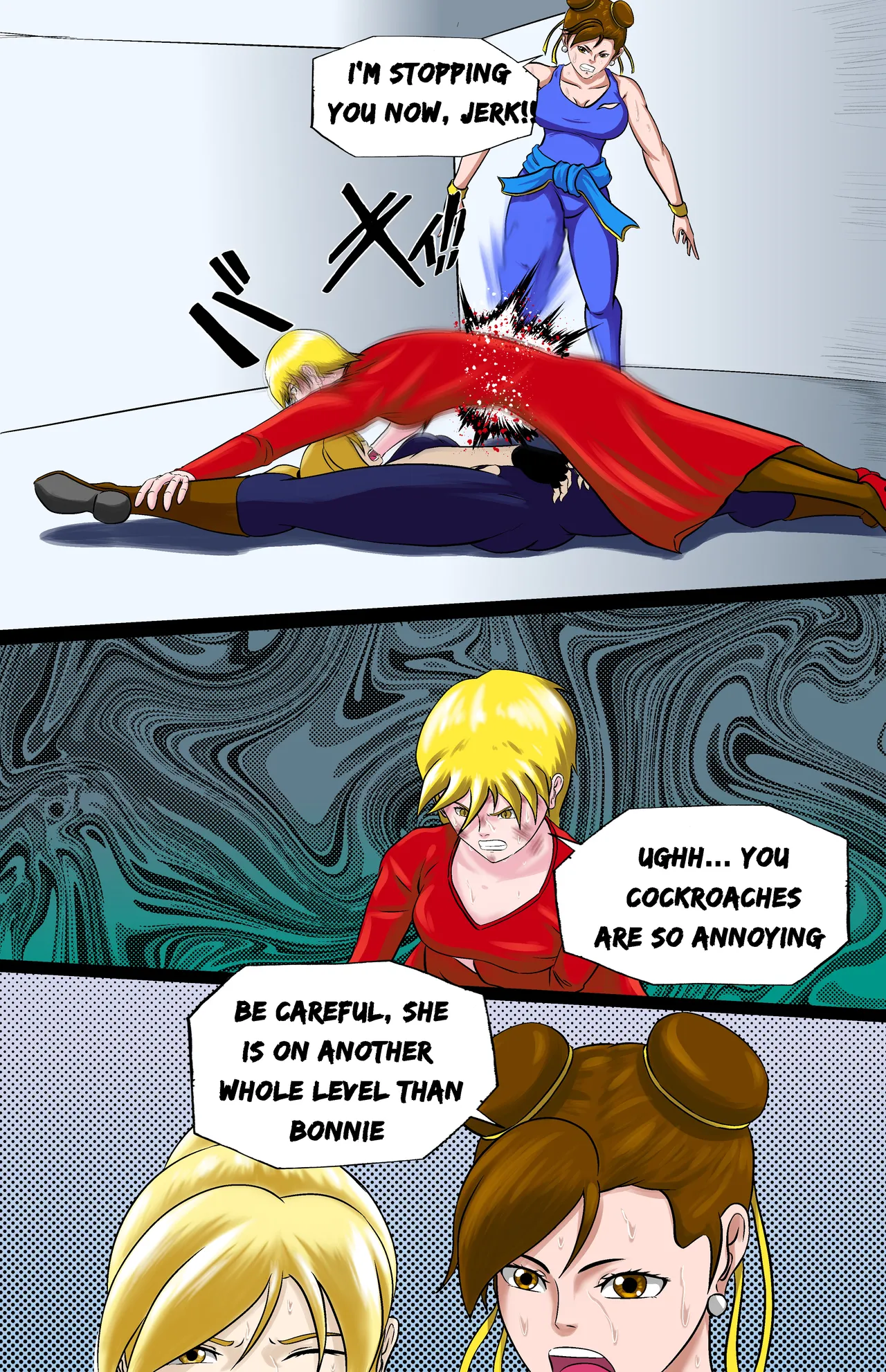 Revenge page 121 featuring chun-li street fighter parody - full color ryona hentai manga - read online free