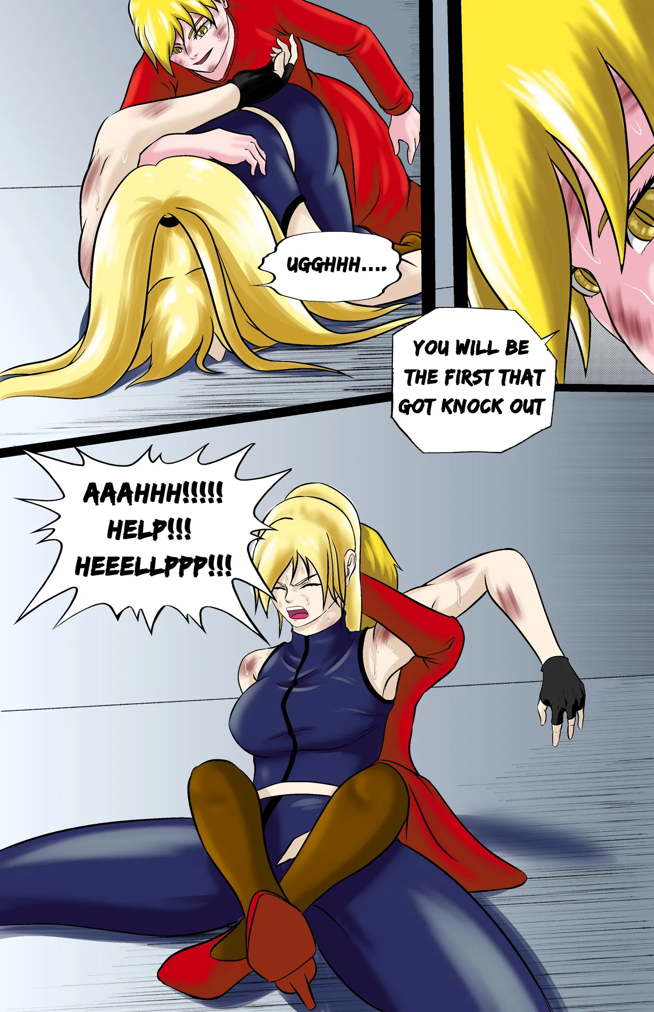 Revenge page 133 featuring jun kazama virtua fighter parody - ryona full color hentai manga - read online free