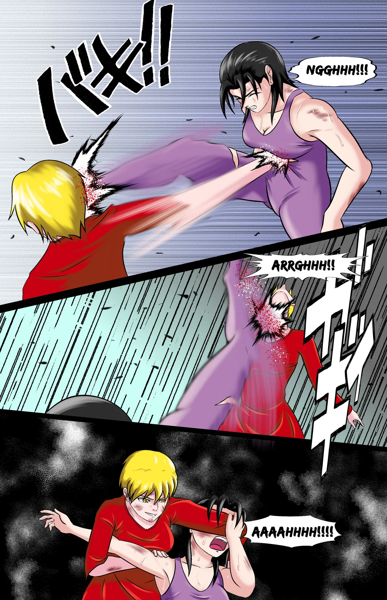 Revenge page 136 featuring chun-li street fighter parody - full color ryona hentai manga - read online free