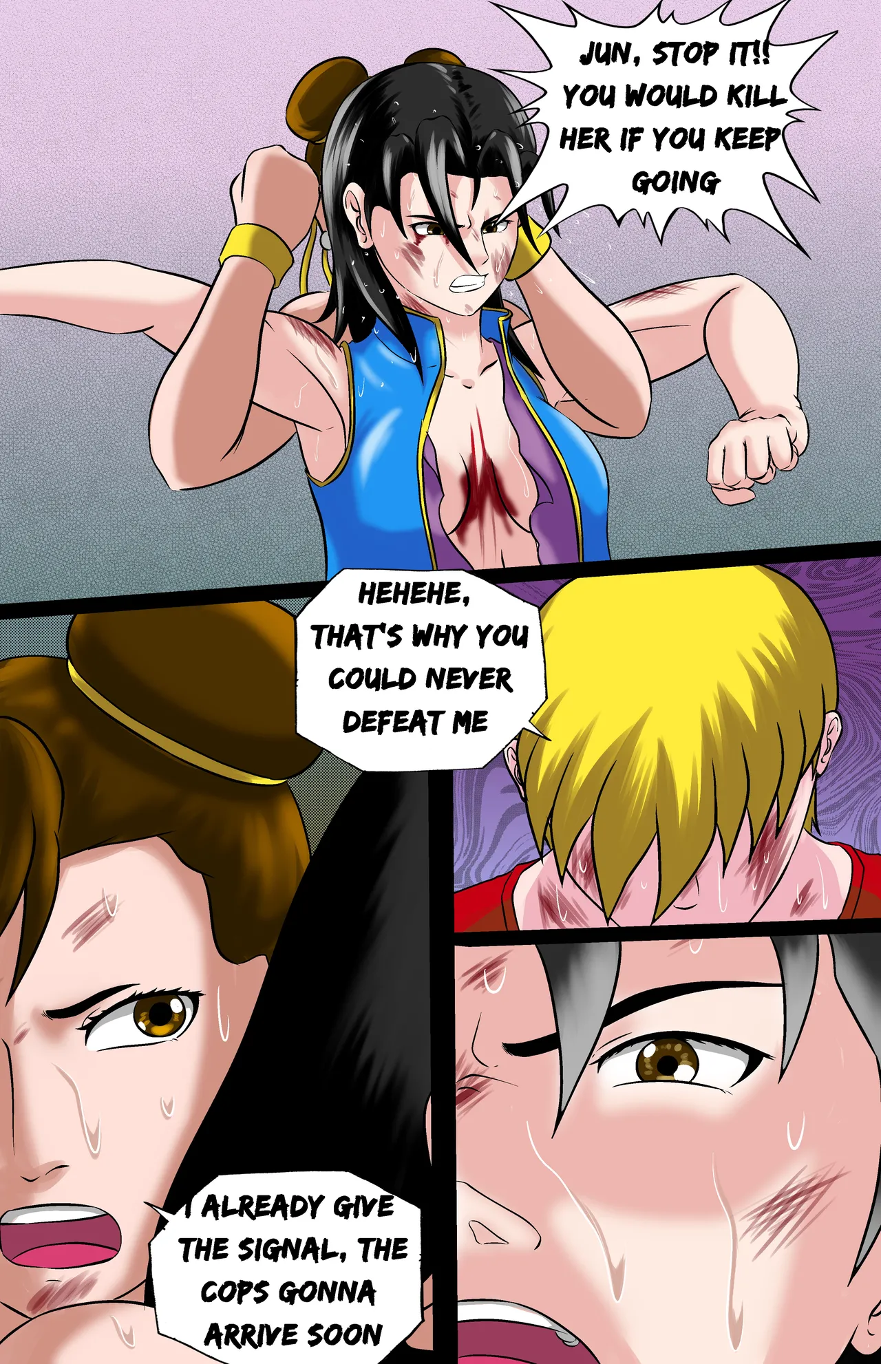Revenge page 165 featuring jun kazama virtua fighter parody - ryona full color hentai manga - read online free