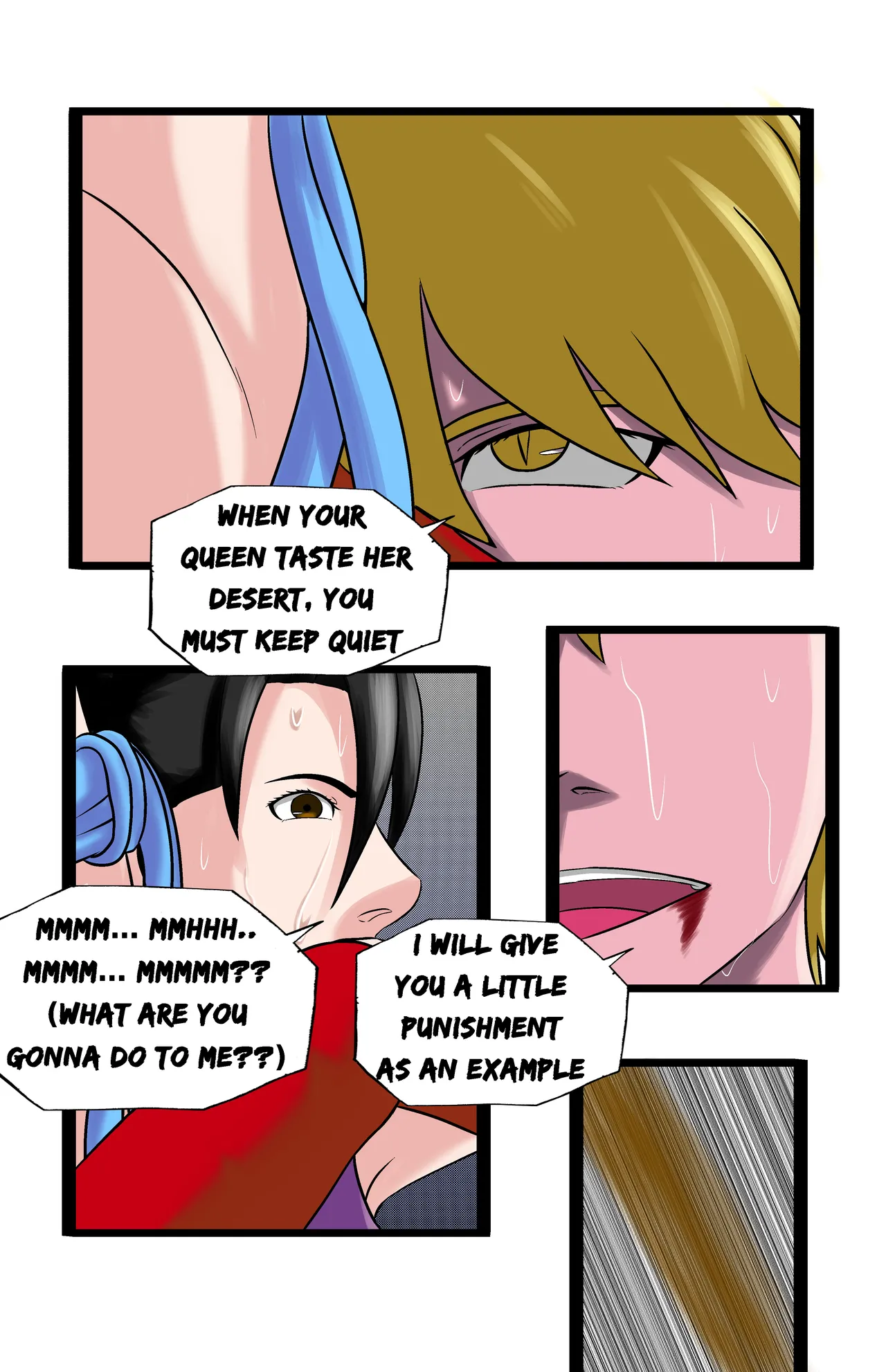 Revenge page 37 featuring chun-li virtua fighter parody - full color ryona hentai manga - read online free