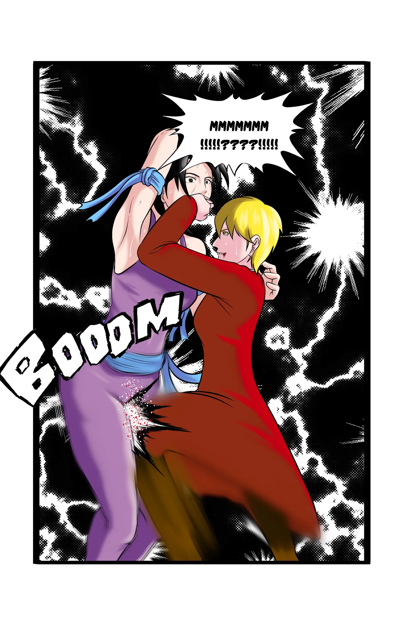 Revenge page 38 featuring jun kazama virtua fighter parody - ryona full color hentai manga - read online free