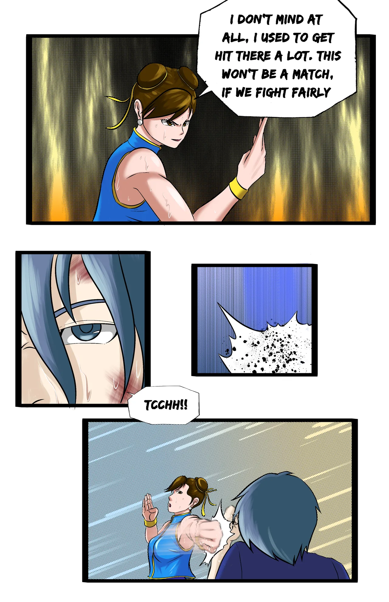 Revenge page 40 featuring jun kazama virtua fighter parody - ryona full color hentai manga - read online free