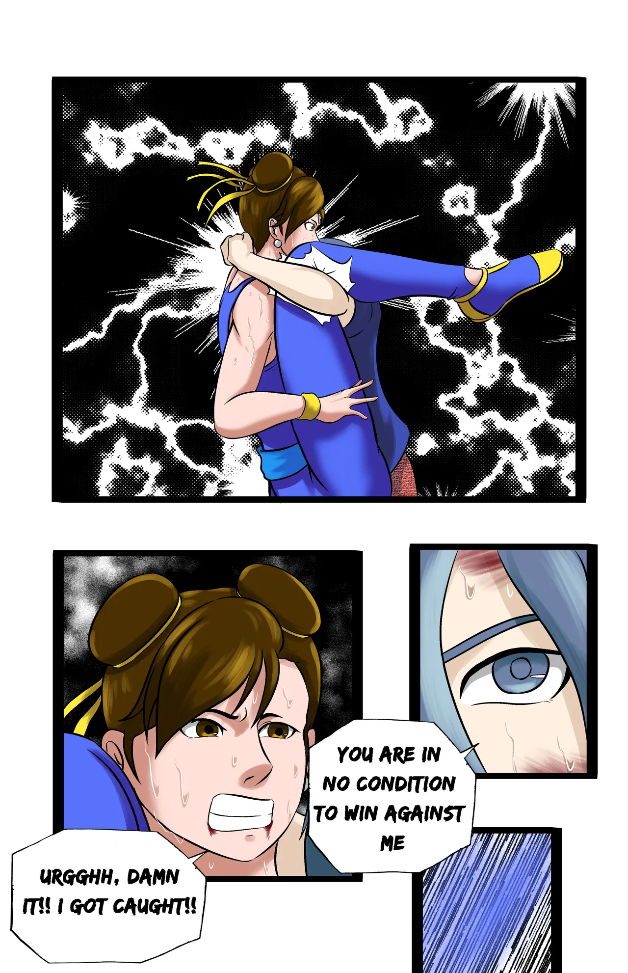 Revenge page 54 featuring chun-li virtua fighter parody - full color ryona hentai manga - read online free