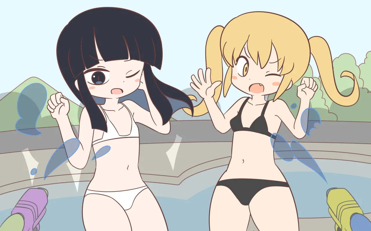 Mizugi ga Tokeru Dokkiri page 84 original parody - bikini females only hentai manga - read online free