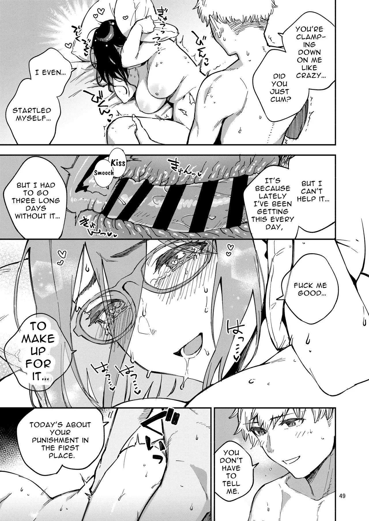 Tonari no Ayane-san Itazura Jidori to Oshioki Ecchi Hen | My Neighbor Ayane page 49 original parody - sole female sole male hentai manga - read online free