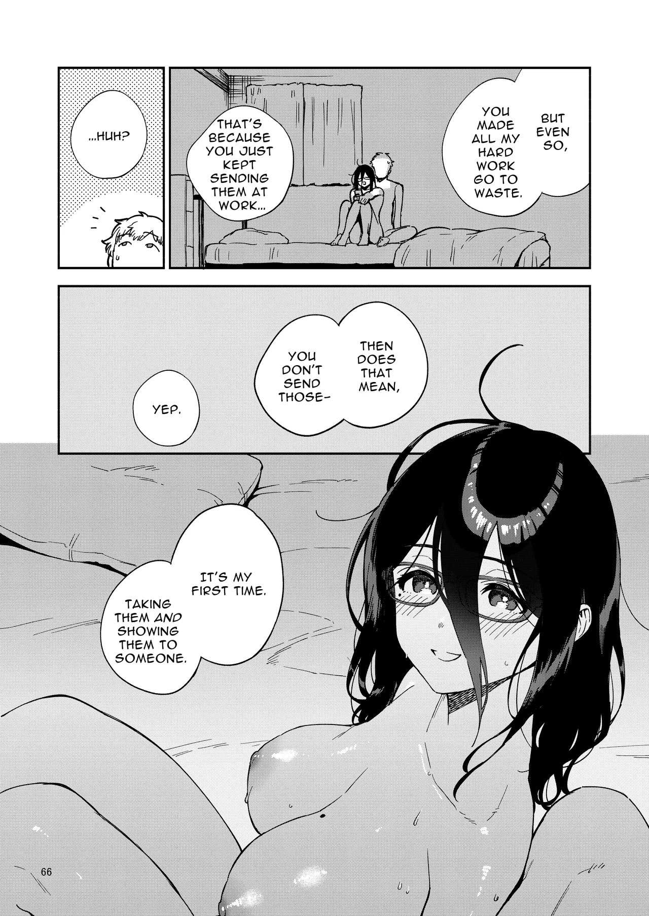 Tonari no Ayane-san Itazura Jidori to Oshioki Ecchi Hen | My Neighbor Ayane page 66 original parody - big breasts unusual pupils hentai manga - read online free