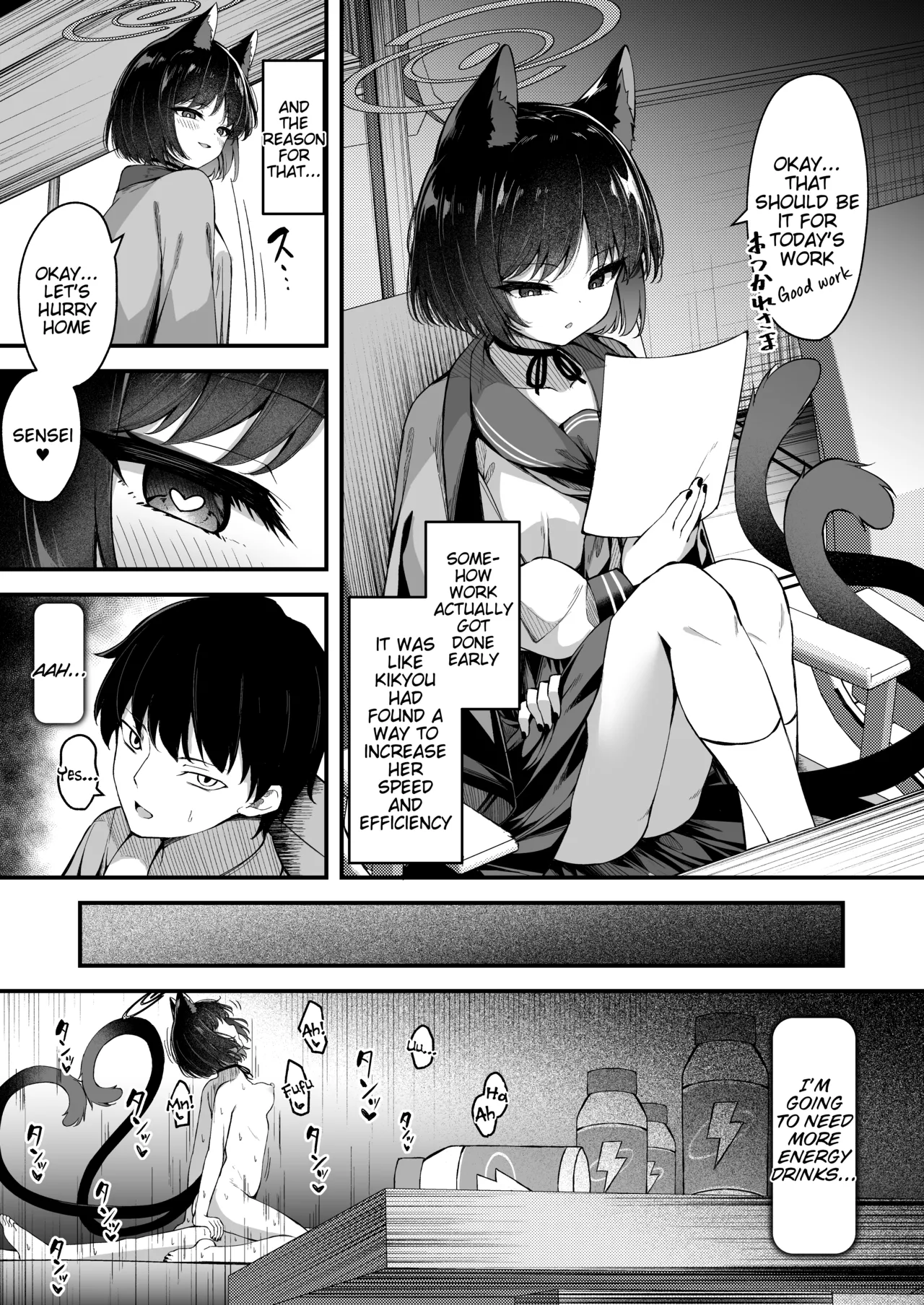 Ama Kikyou no Dokusenyoku page 22 featuring sensei blue archive parody - catgirl sole female hentai manga - read online free