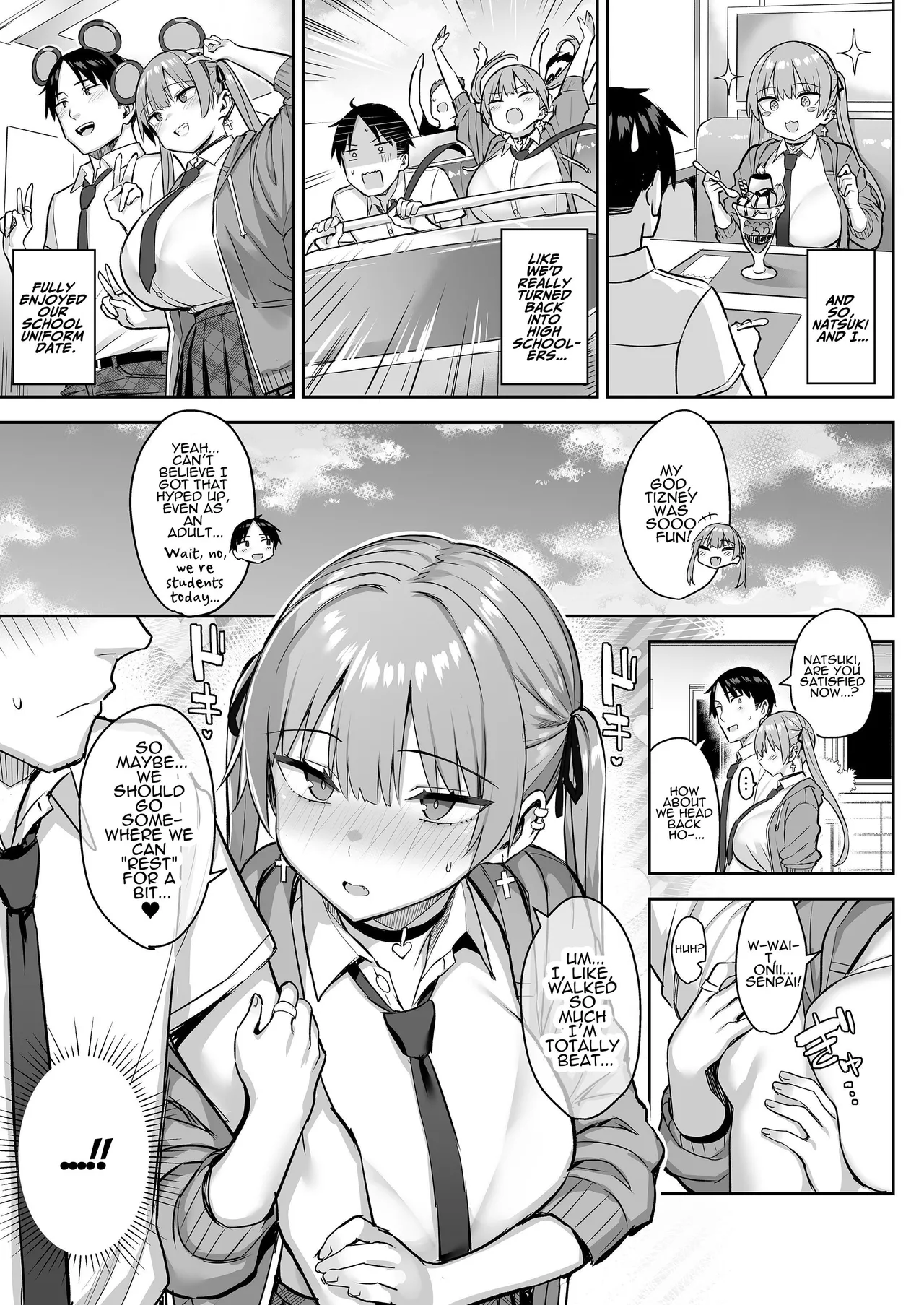Moto InCha no Kyonyuu Yariman Imouto ga Erosugite, Onii-chan wa Mou...!! 4 | I Can't Handle My Former Bookworm Little Sister Now That She's a Slut!! 4 page 31 original parody - kissing big breasts hentai manga - read online free