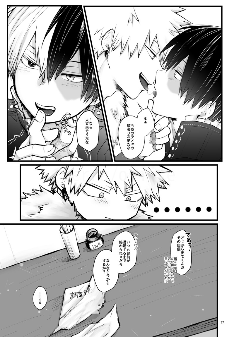 WEAK! page 36 featuring katsuki bakugou my hero academia parody - scar anal hentai manga - read online free