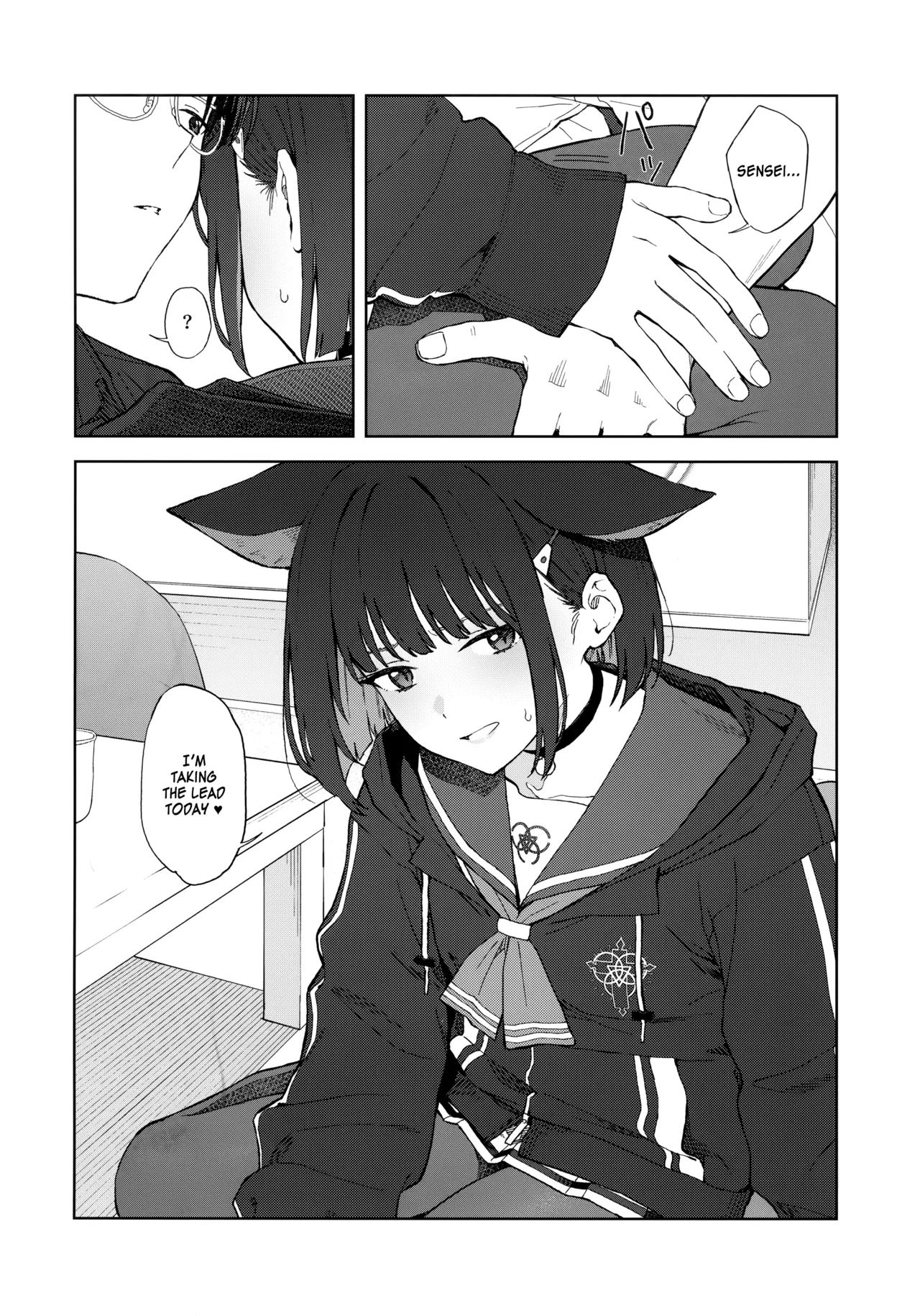Konya wa Kuroneko to. | A Night with a Black Cat. page 13 featuring kazusa kyouyama blue archive parody - sole female sole male hentai manga - read online free