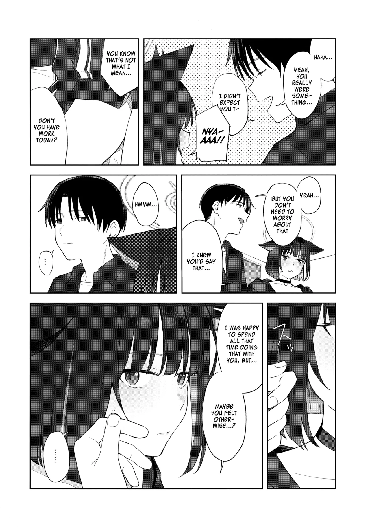 Konya wa Kuroneko to. | A Night with a Black Cat. page 41 featuring kazusa kyouyama blue archive parody - sole female sole male hentai manga - read online free