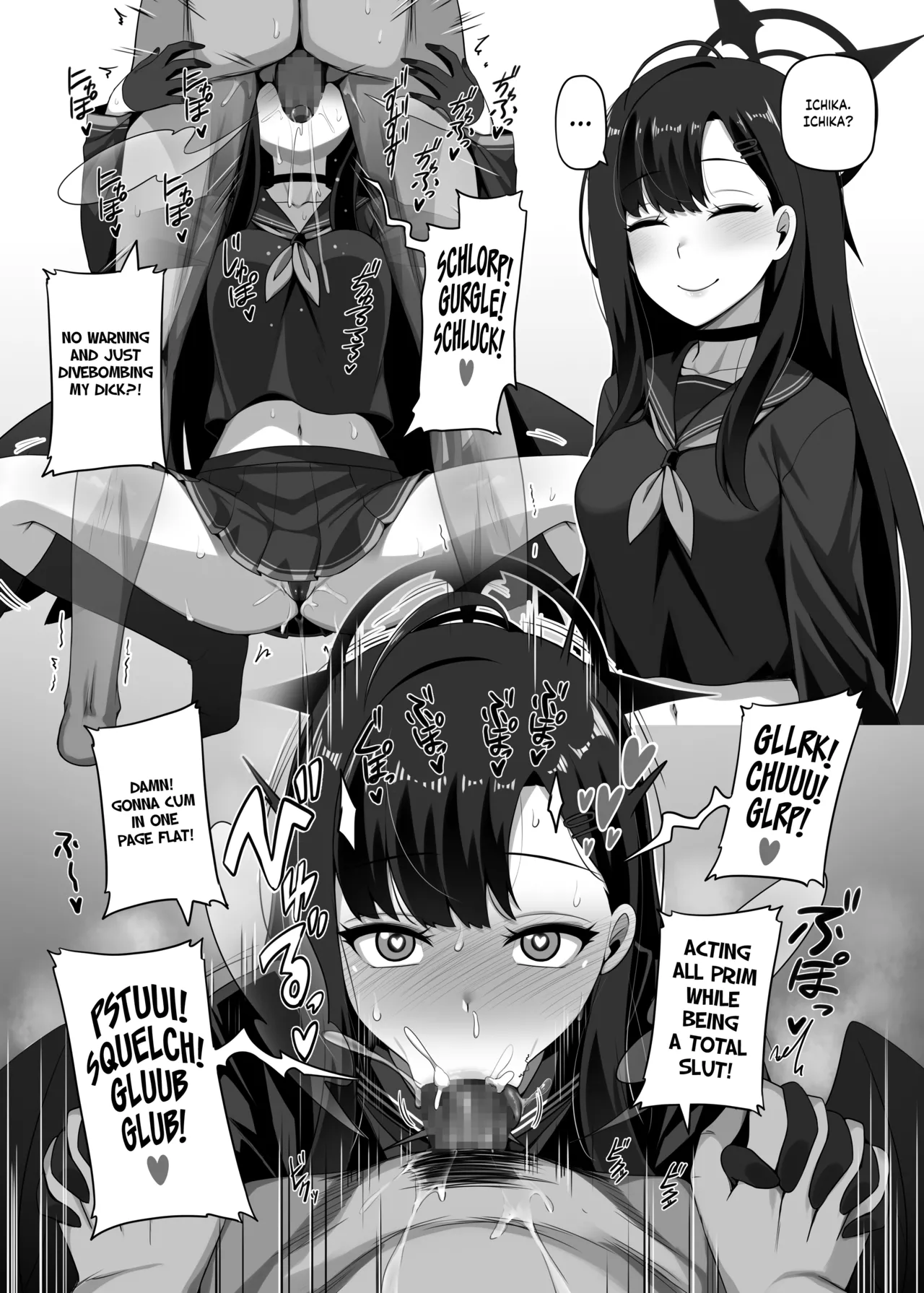 Shasei wa Seigi | Ejaculation is Justice page 17 featuring hasumi hanekawa blue archive parody - unusual teeth wings hentai manga - read online free