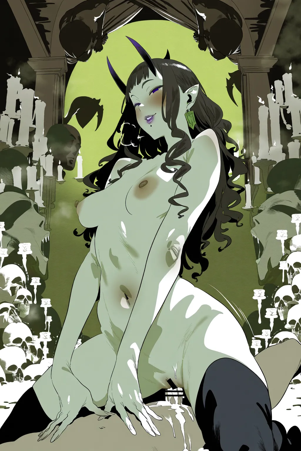 SUCCUBUS WORLD page 164 - nakadashi stockings hentai manga - read online free