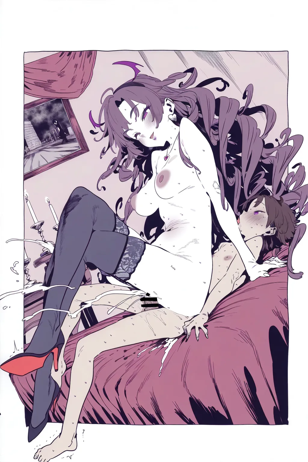 SUCCUBUS WORLD page 181 - nakadashi stockings hentai manga - read online free