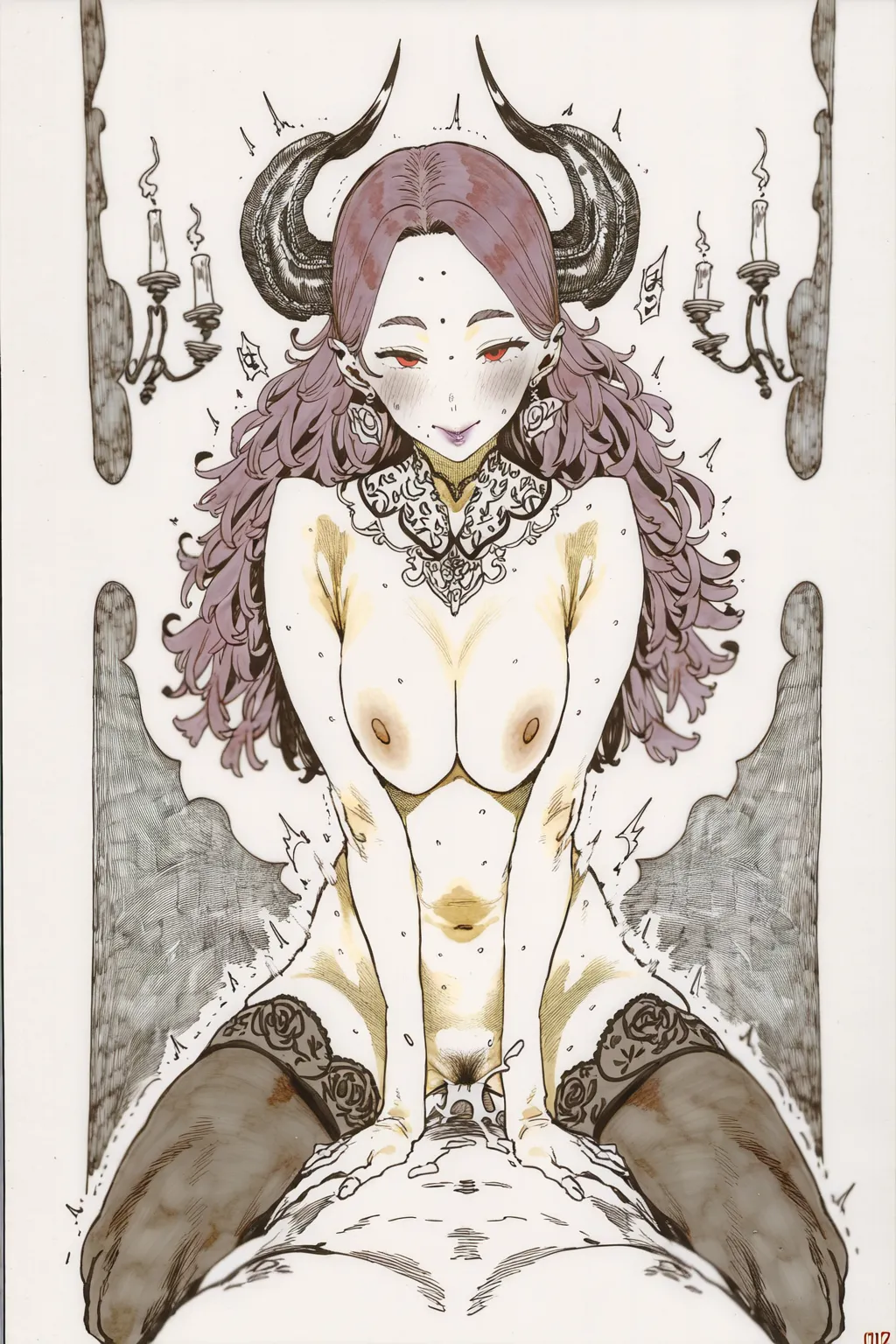 SUCCUBUS WORLD page 272 - nakadashi stockings hentai manga - read online free