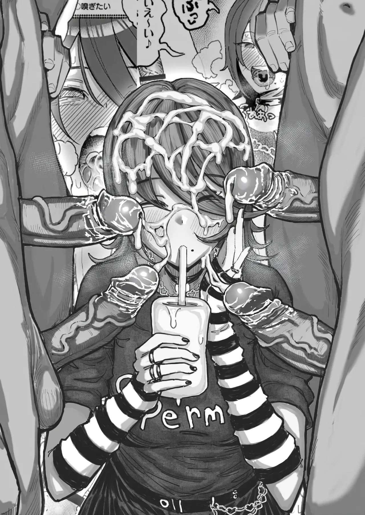 Chin Kagi Kei Haishinsha Isshuukan Chinkasu Zamen Seikatsu page 35 original parody - uncensored ahegao hentai manga - read online free