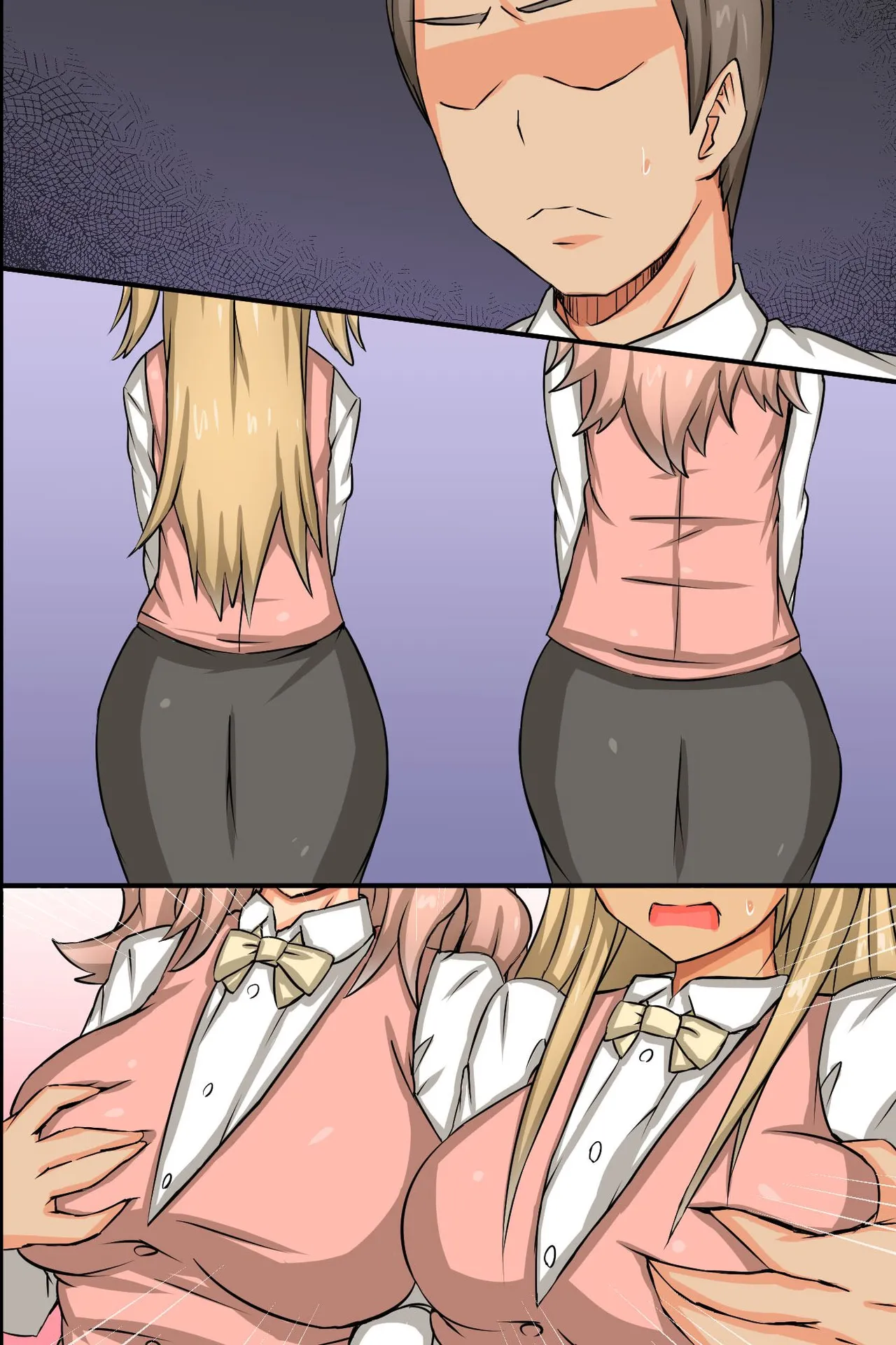 Bitch OL to Mainichi Ecchi Shimakuri Harem Office page 80 original parody - full color mosaic censorship hentai manga - read online free