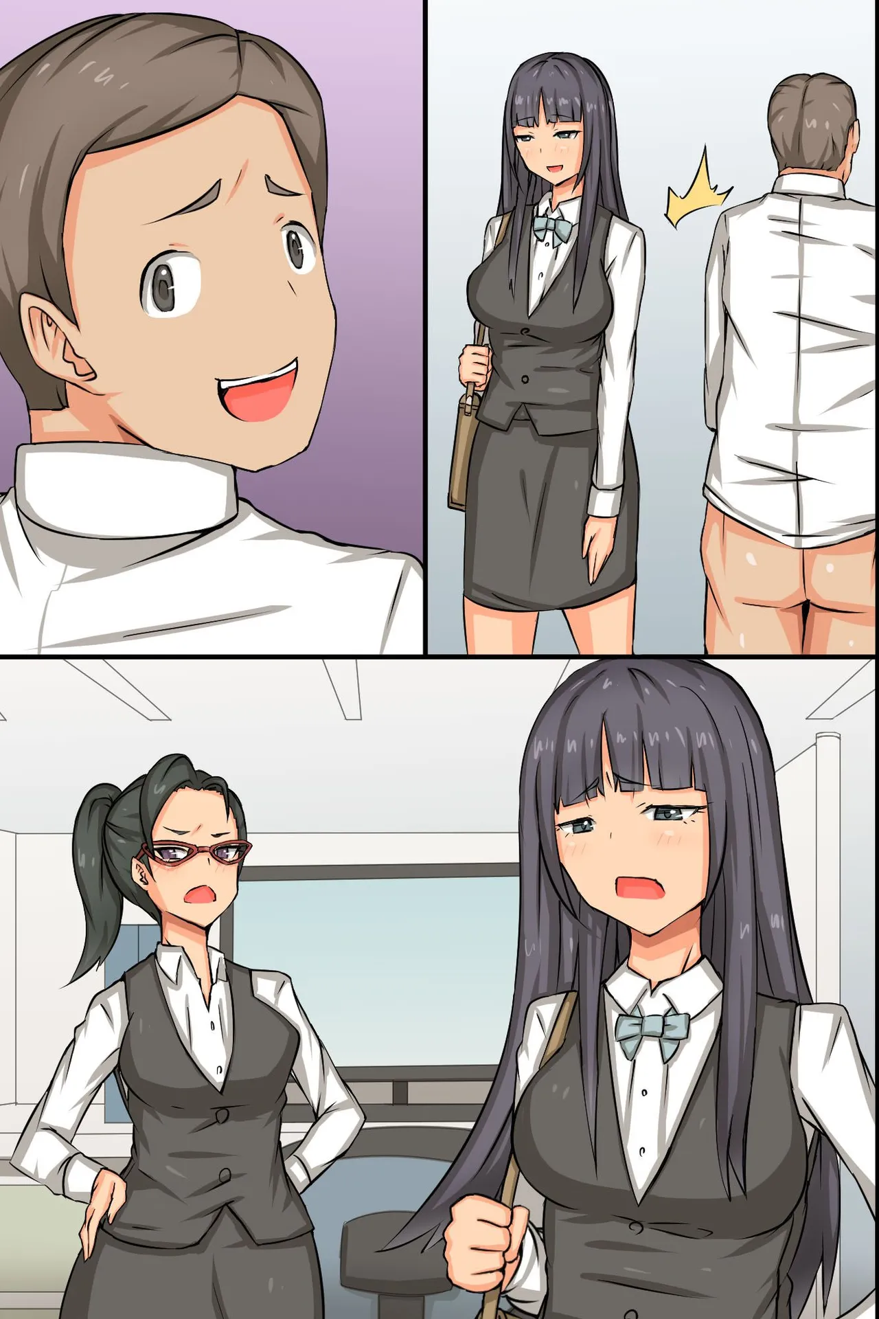 Bitch OL to Mainichi Ecchi Shimakuri Harem Office page 95 original parody - business suit group hentai manga - read online free