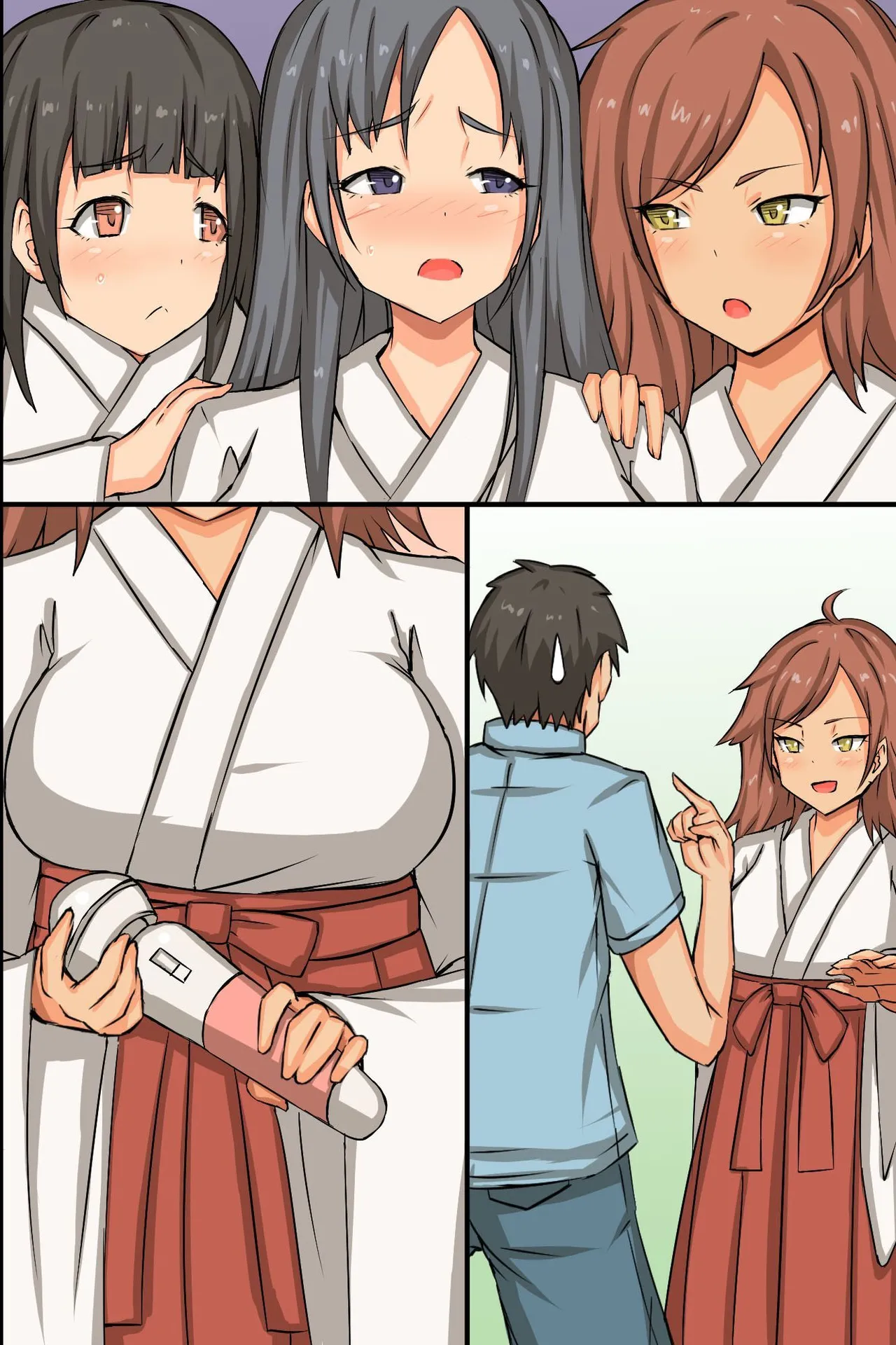 Nakadashi Kigan! Harem Jinja page 62 original parody - big breasts miko hentai manga - read online free